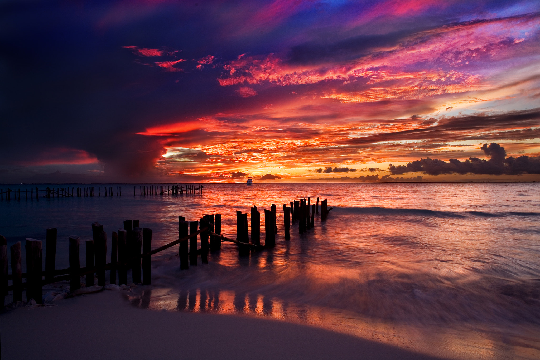 Isla Mujeres Sunset by Morgan Simental / 500px