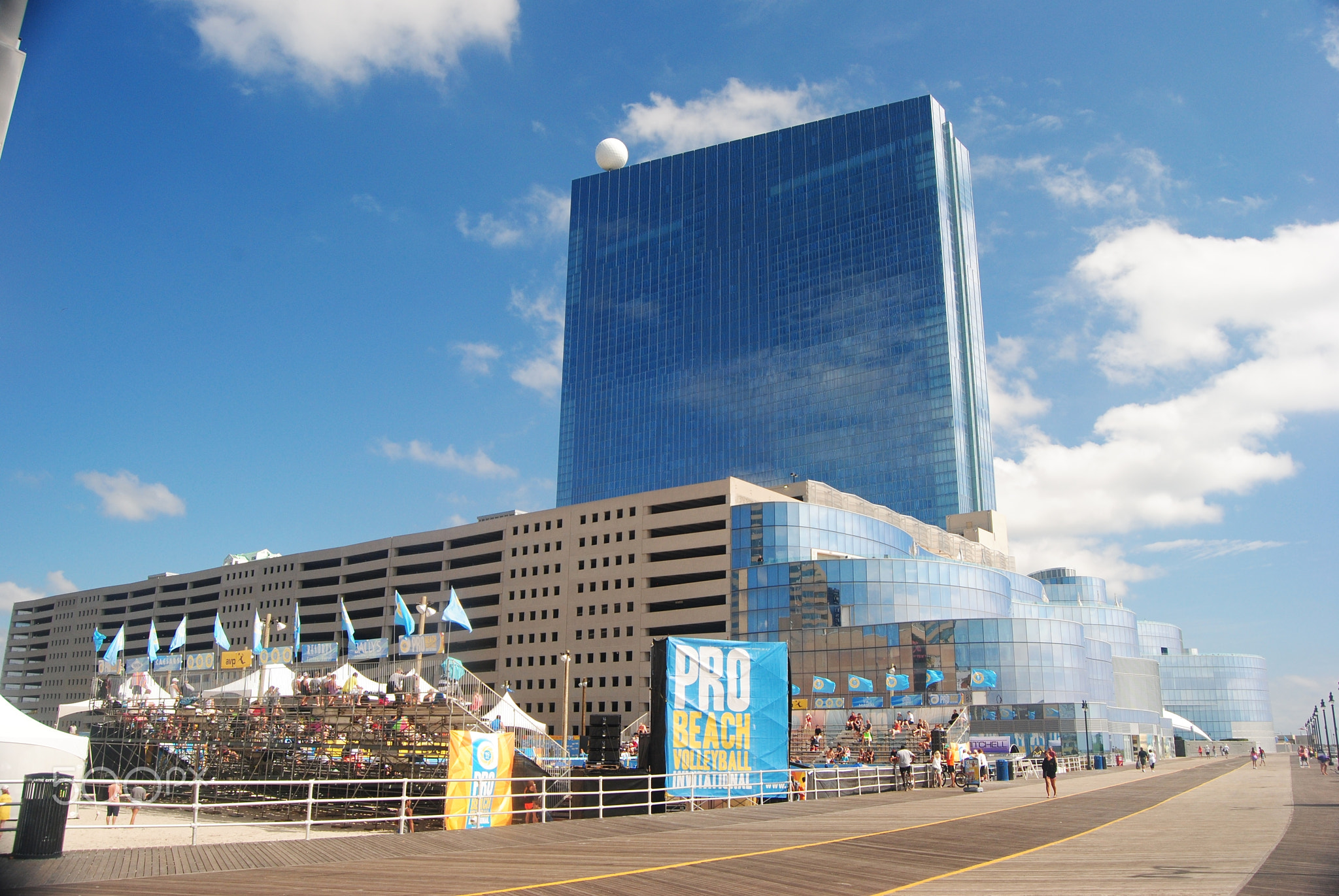 Famous boardwak in Atlantic City.