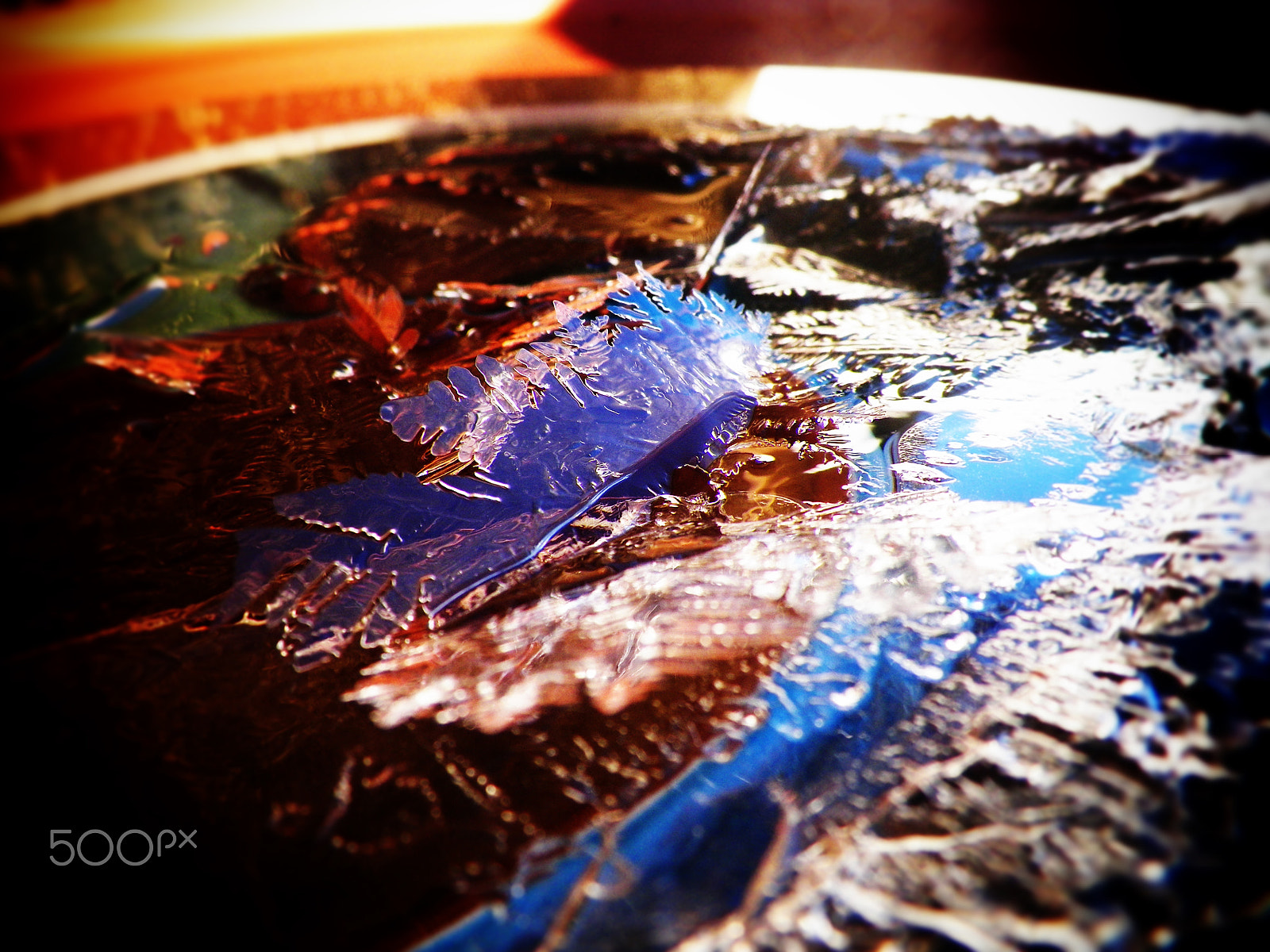 Kodak EASYSHARE Z5010 DIGITAL CAMERA sample photo. Ice shards photography
