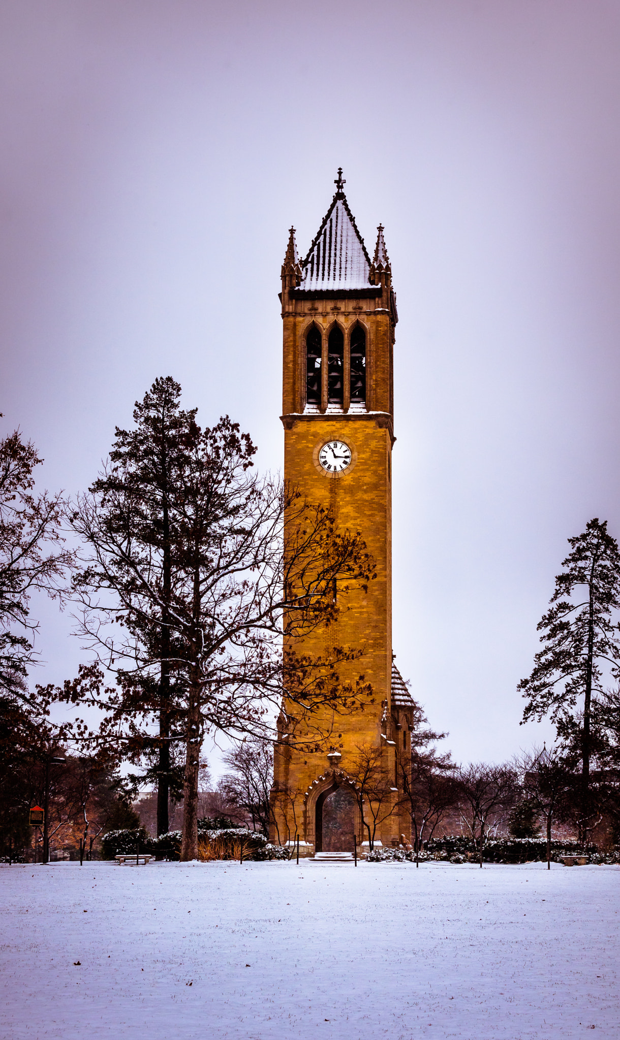 Canon EOS 750D (EOS Rebel T6i / EOS Kiss X8i) sample photo. Iowa state campanile photography