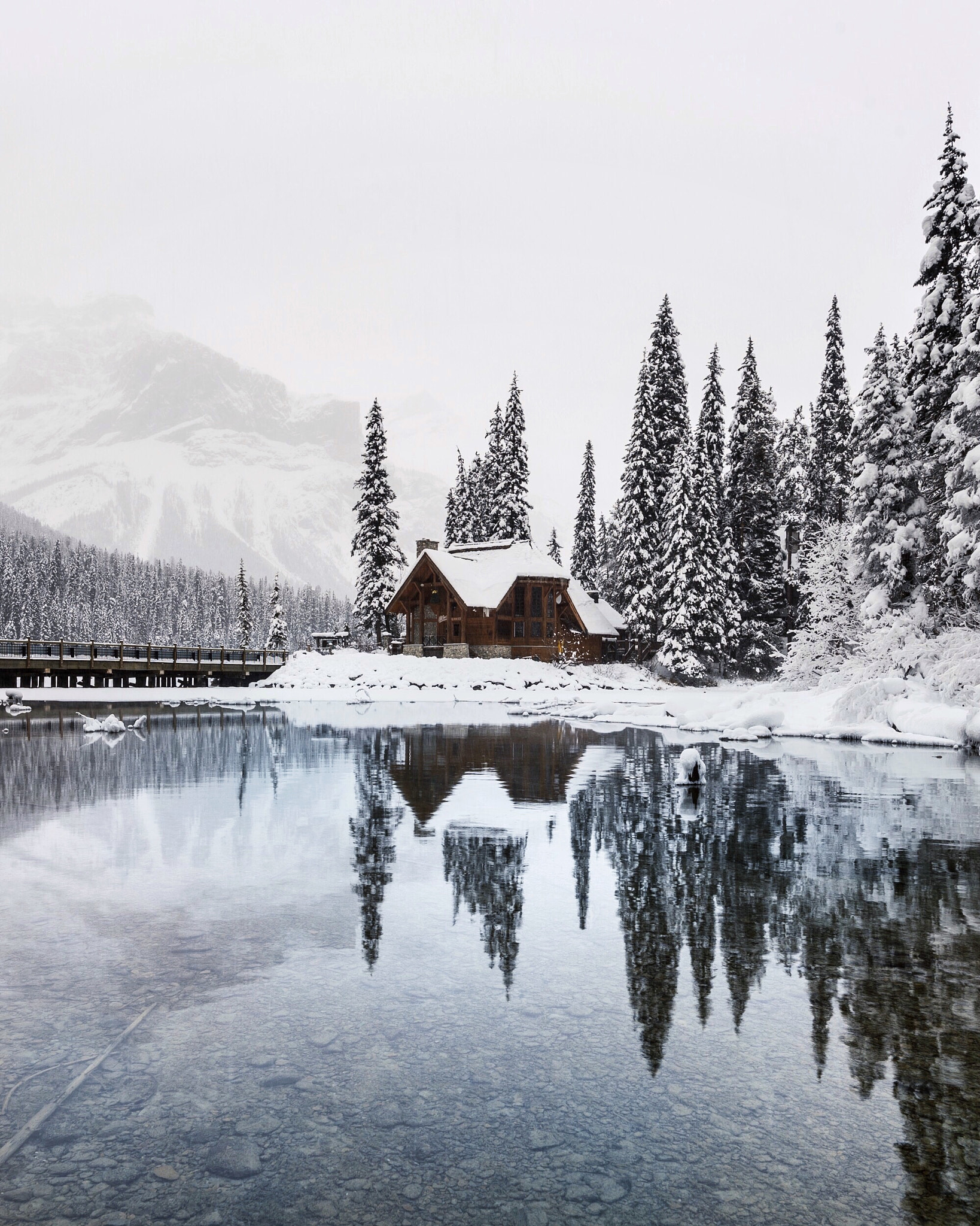 Nikon D4 + Nikon AF-S Nikkor 20mm F1.8G ED sample photo. Stormy emerald lake. yoho. bc photography