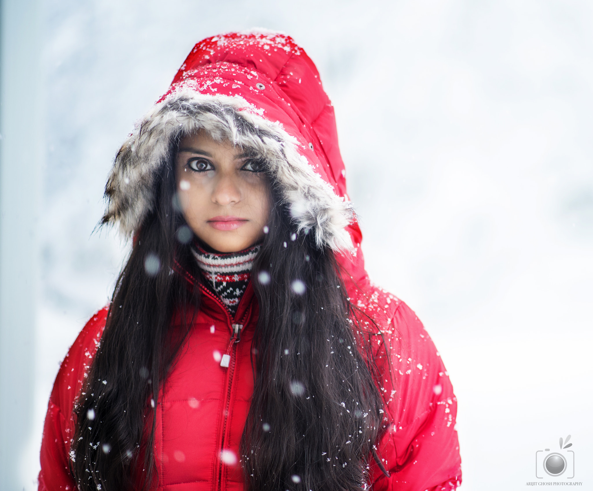 Nikon D4 + Nikon AF-S Nikkor 85mm F1.8G sample photo. Snow portrait ... photography