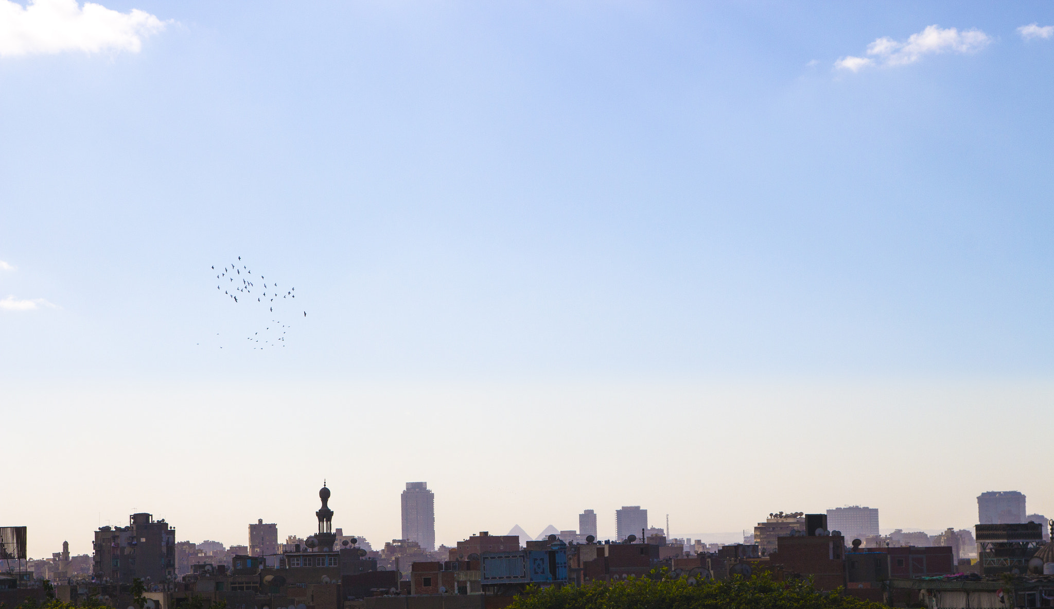 Canon EOS 700D (EOS Rebel T5i / EOS Kiss X7i) + Canon EF 24-105mm F4L IS USM sample photo. Cairo skyline photography