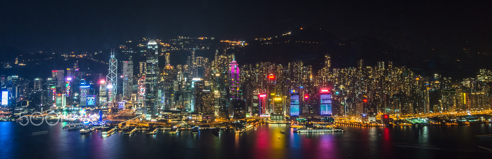 Sony SLT-A55 (SLT-A55V) sample photo. The hong kong skyline photography