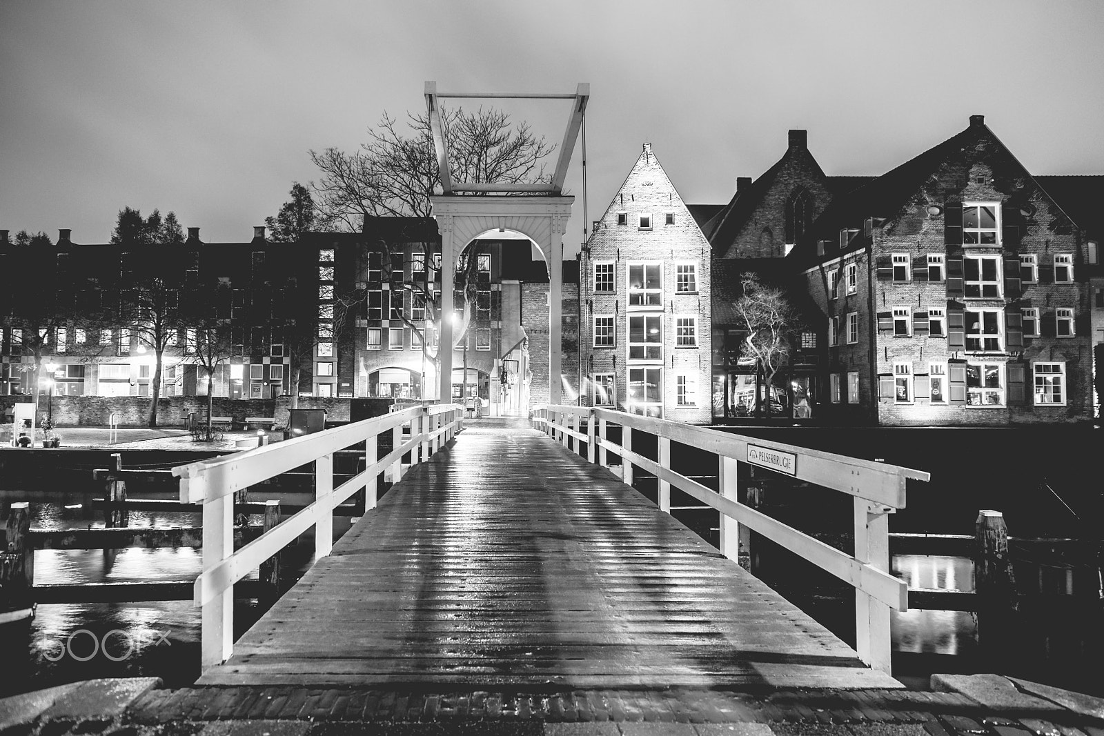 Sony Alpha DSLR-A900 sample photo. Old white bridge  over a canal in the netherlands photography