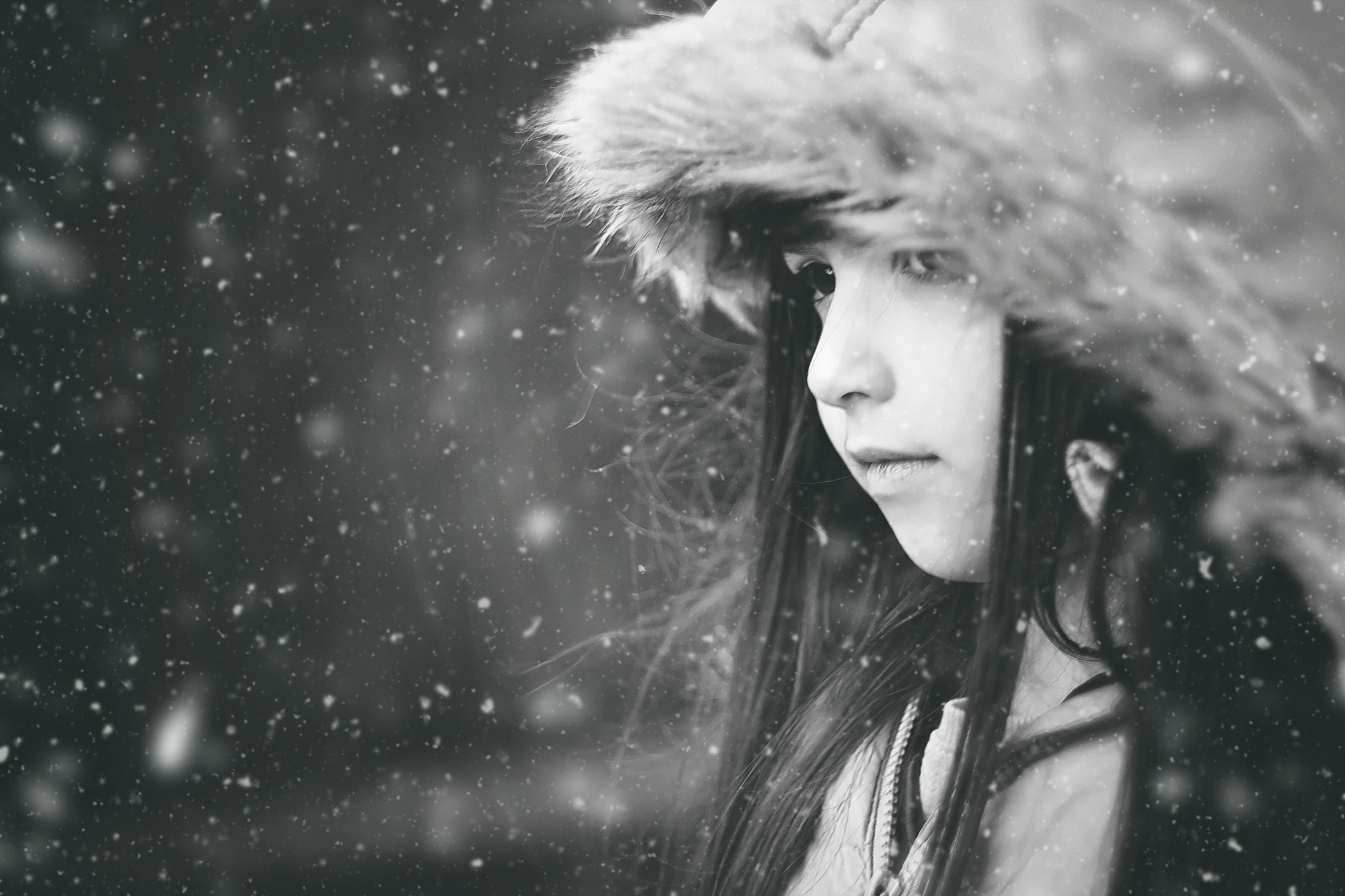 Canon EF 35-80mm f/4-5.6 sample photo. Snow girl photography