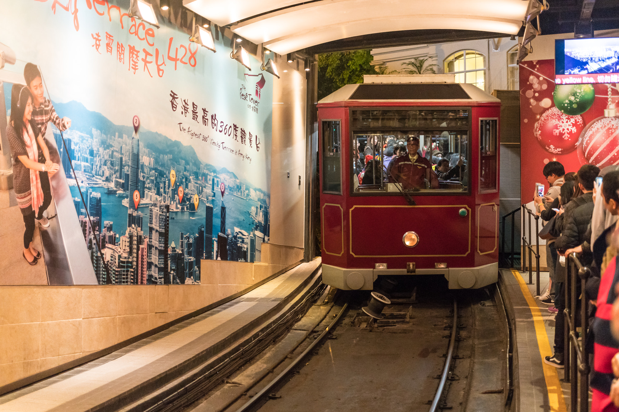 Sony a7R II + Canon EF 40mm F2.8 STM sample photo. Victoria peak tram photography