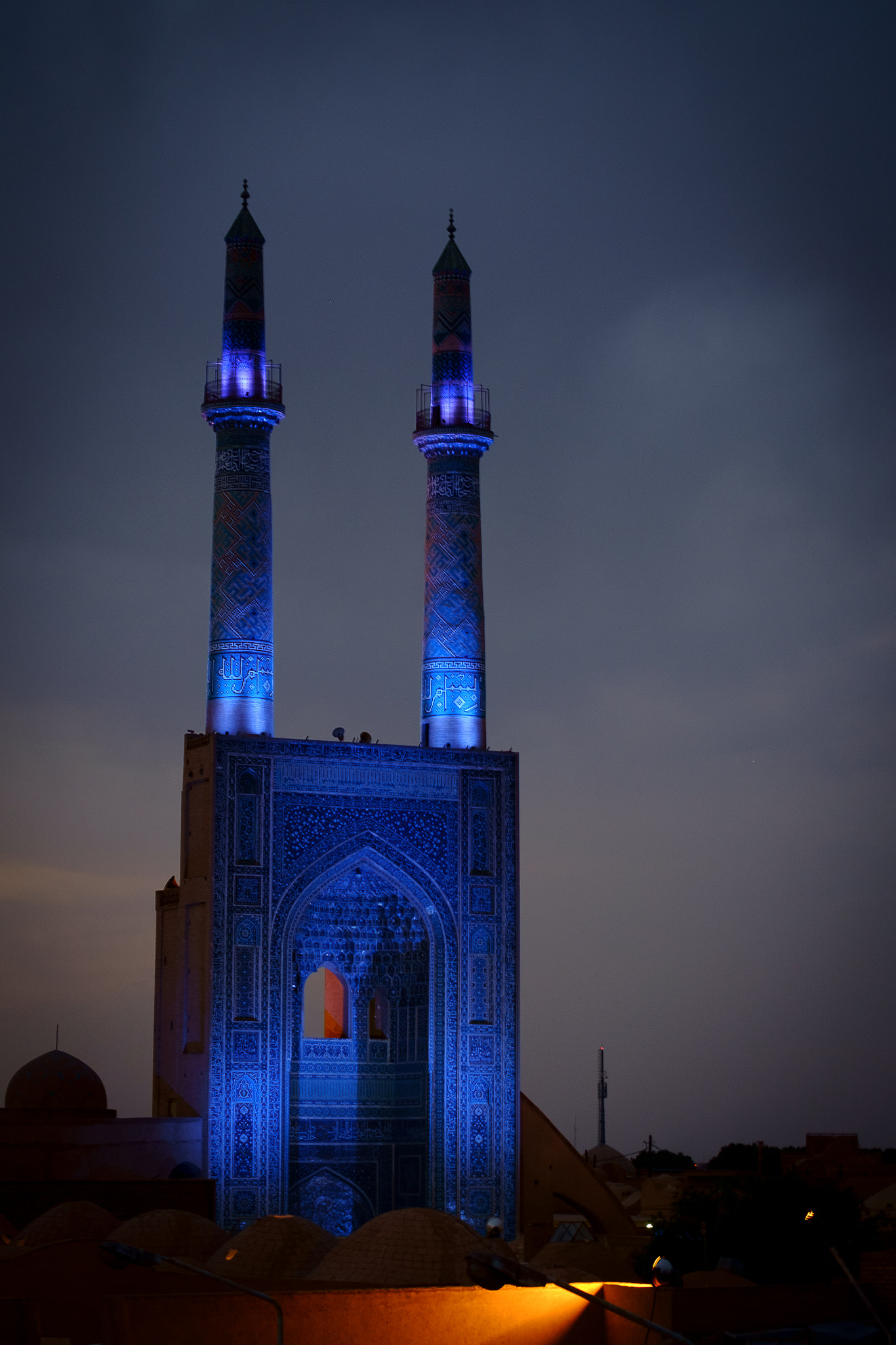 Fujifilm X-E1 + Fujifilm XF 55-200mm F3.5-4.8 R LM OIS sample photo. Jameh mosque of yazd photography