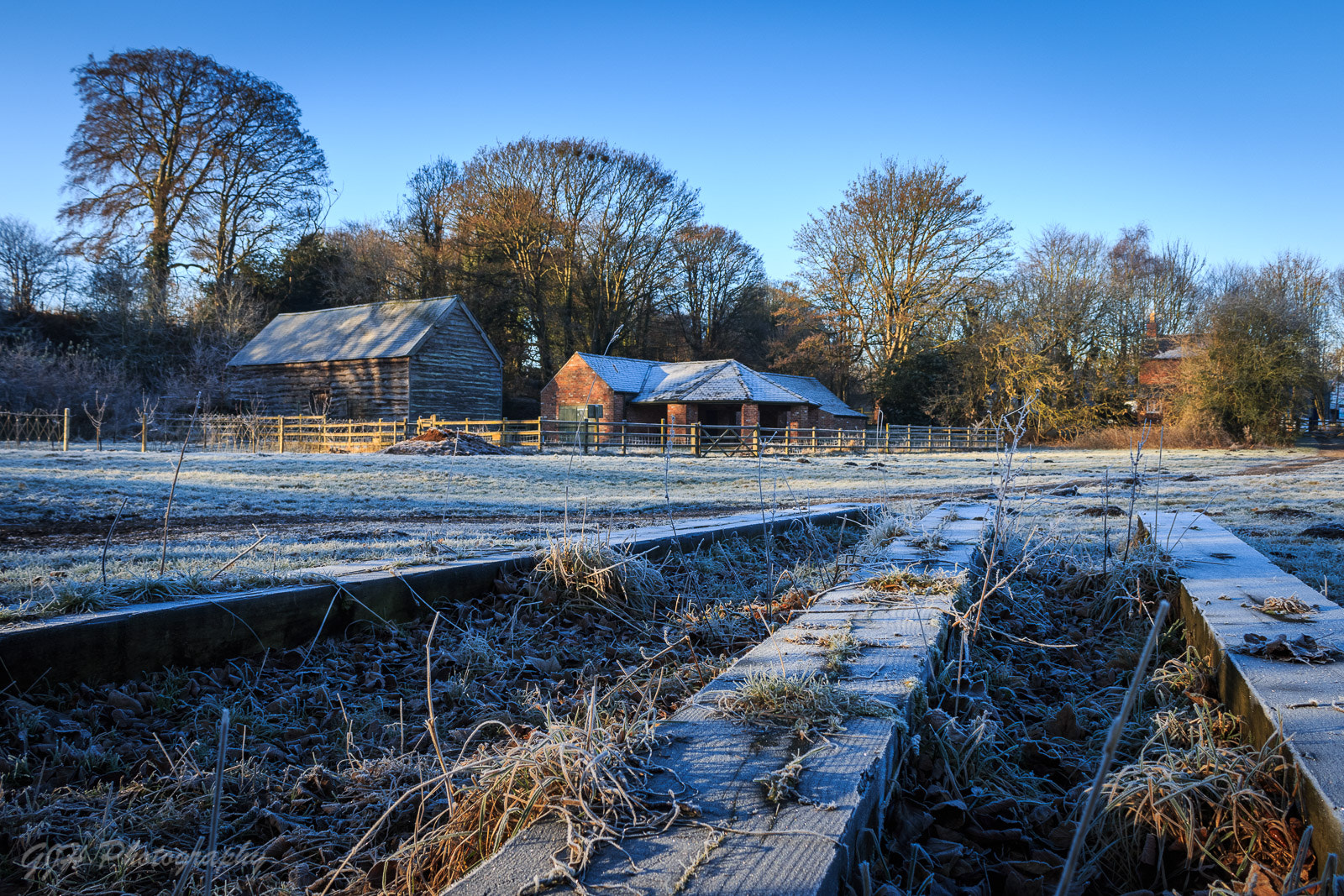 Canon EF-S 18-55mm F3.5-5.6 III sample photo. Frosty erddig photography
