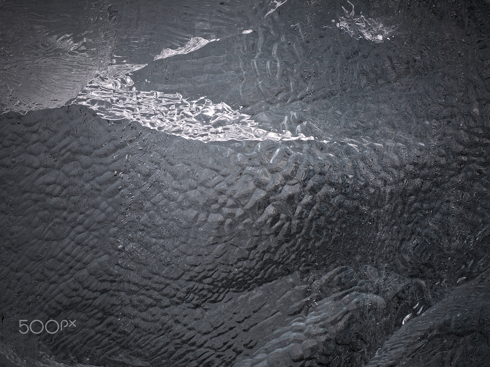 Panasonic Lumix G Vario 45-200mm F4-5.6 OIS sample photo. Abstract ice photography