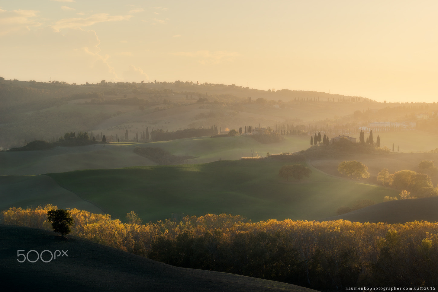 Sony a7R sample photo. Italy. tuscany. autumn evening in the valley of val d'orcia photography