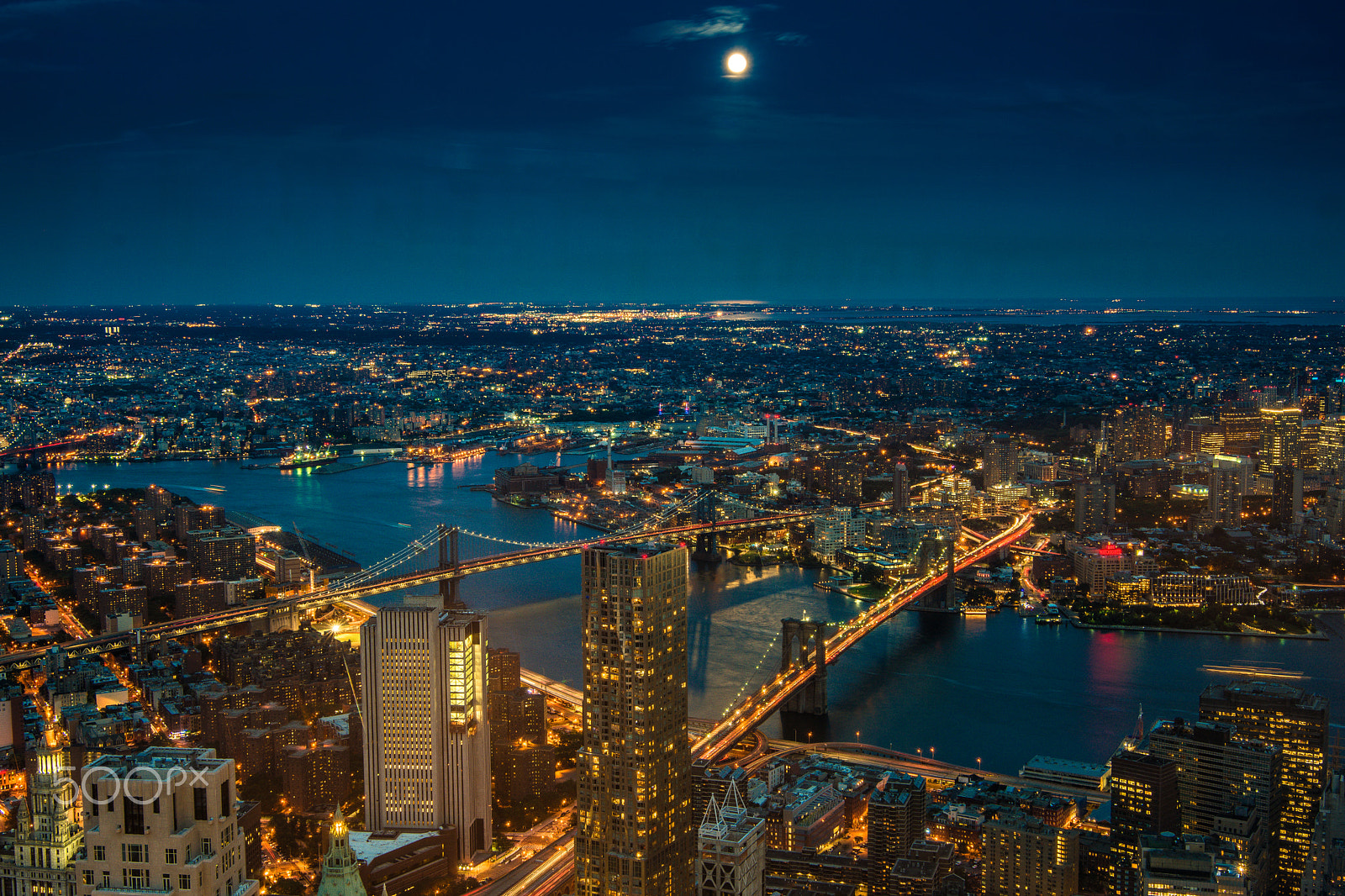 Tokina AT-X 16-28mm F2.8 Pro FX sample photo. Nightview from one world trade center ii photography