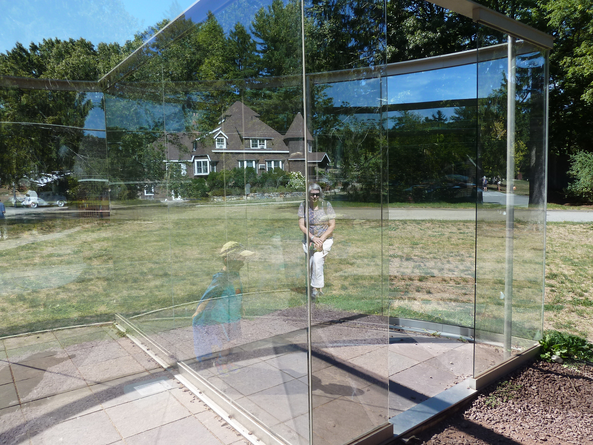 Panasonic Lumix DMC-ZS5 (Lumix DMC-TZ8) sample photo. Dan graham's  crazy spheroid­two entrances photography