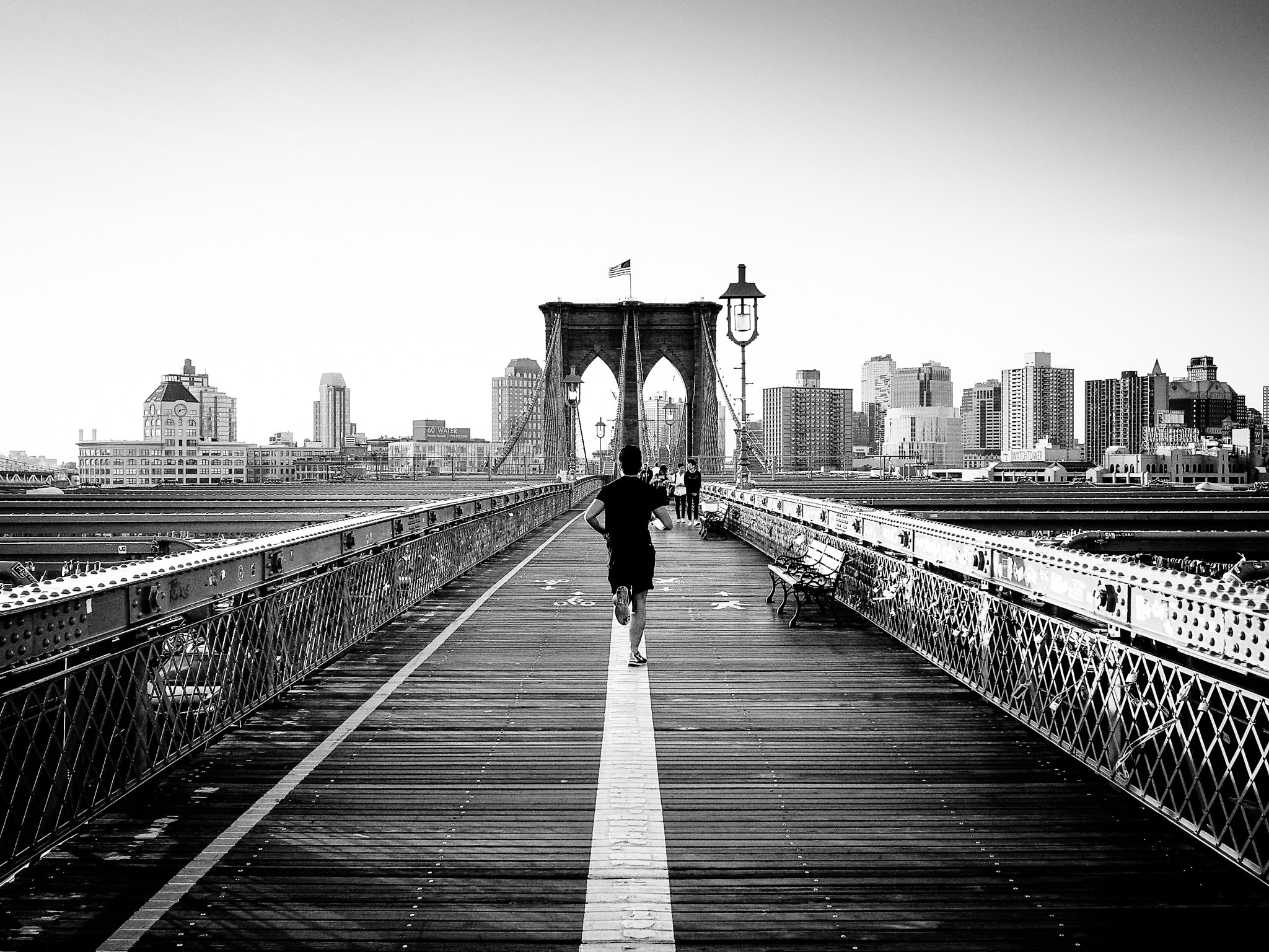 Olympus OM-D E-M5 II + Olympus M.Zuiko Digital 17mm F1.8 sample photo. Brooklyn bridge photography
