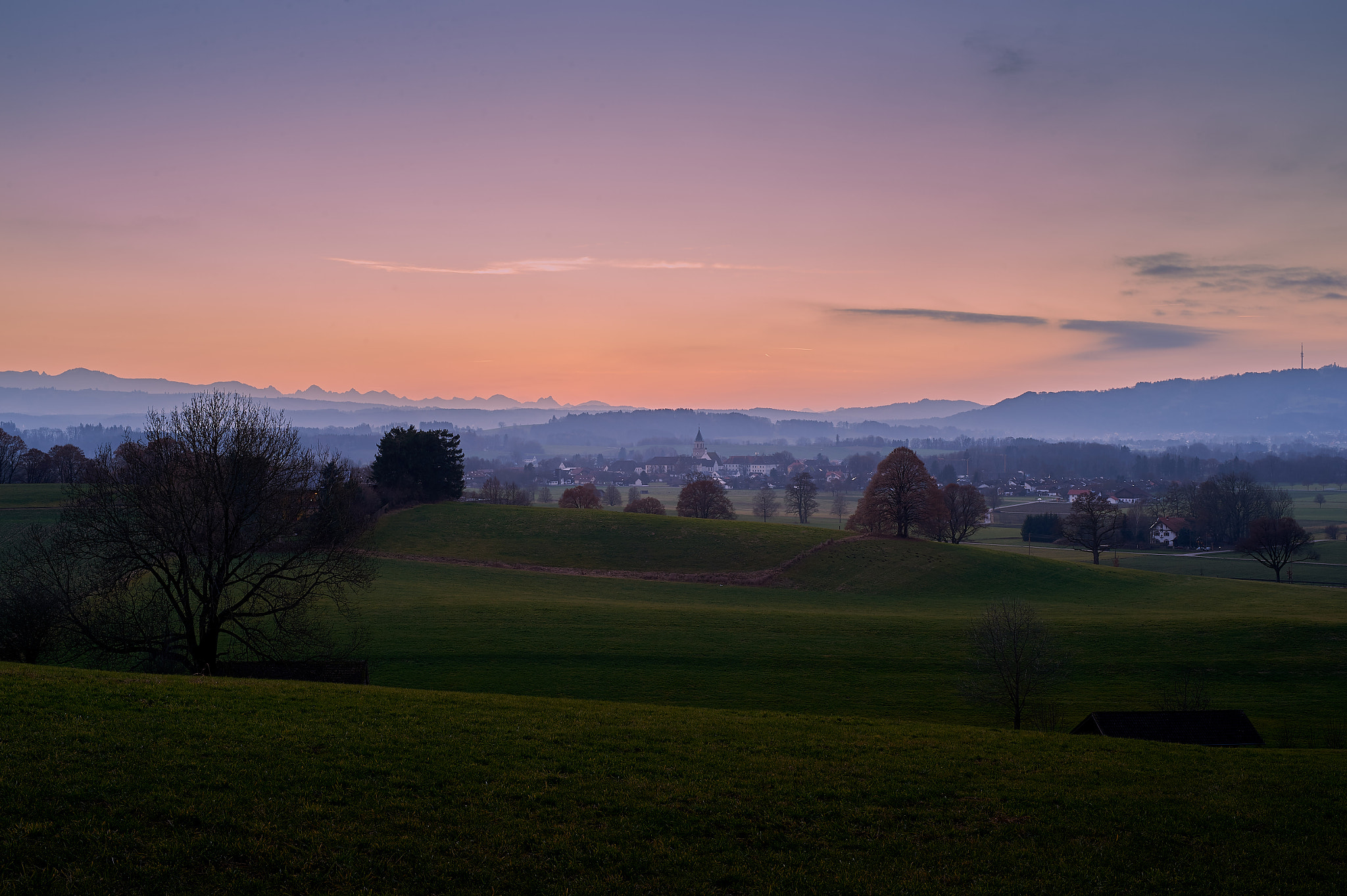 Nikon D4S + Sigma 50mm F1.4 DG HSM Art sample photo. Polling abendstimmung photography