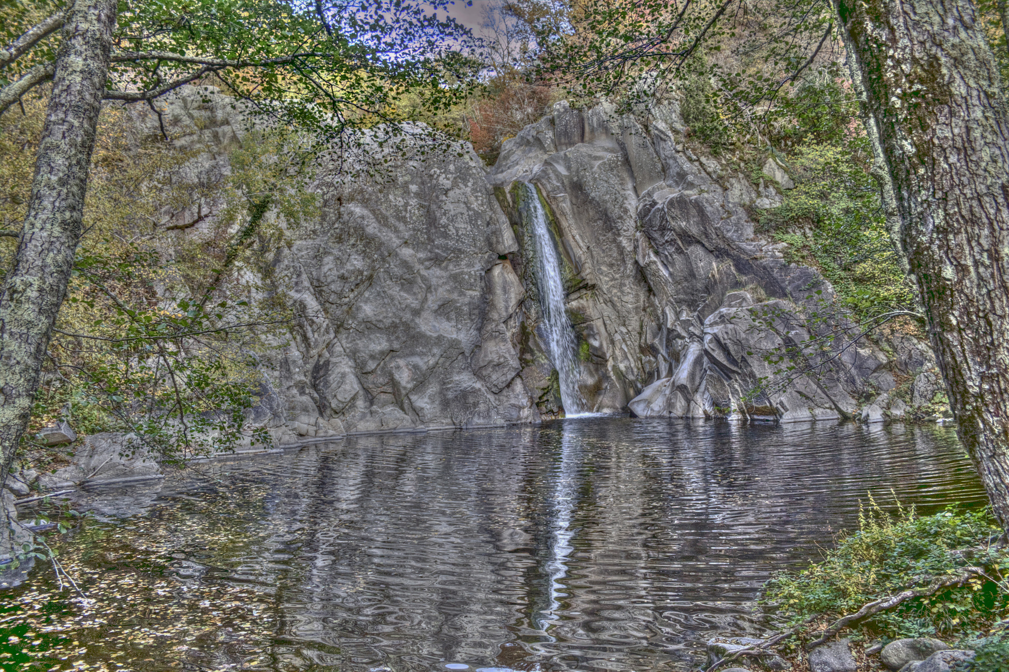 Canon EF-S 18-55mm F3.5-5.6 II sample photo. St. barbara waterfall photography