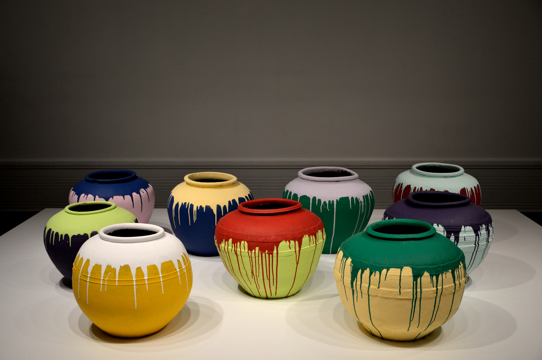 Nikon D3200 sample photo. Ai wei wei - colored vases photography