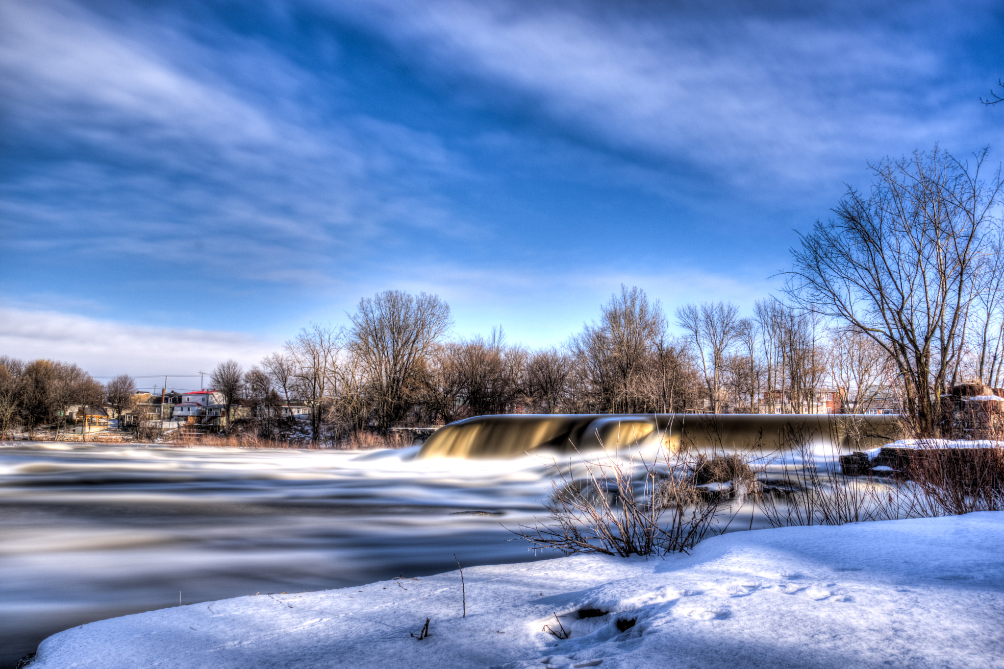 Sony SLT-A77 sample photo. Winter hdr falls photography