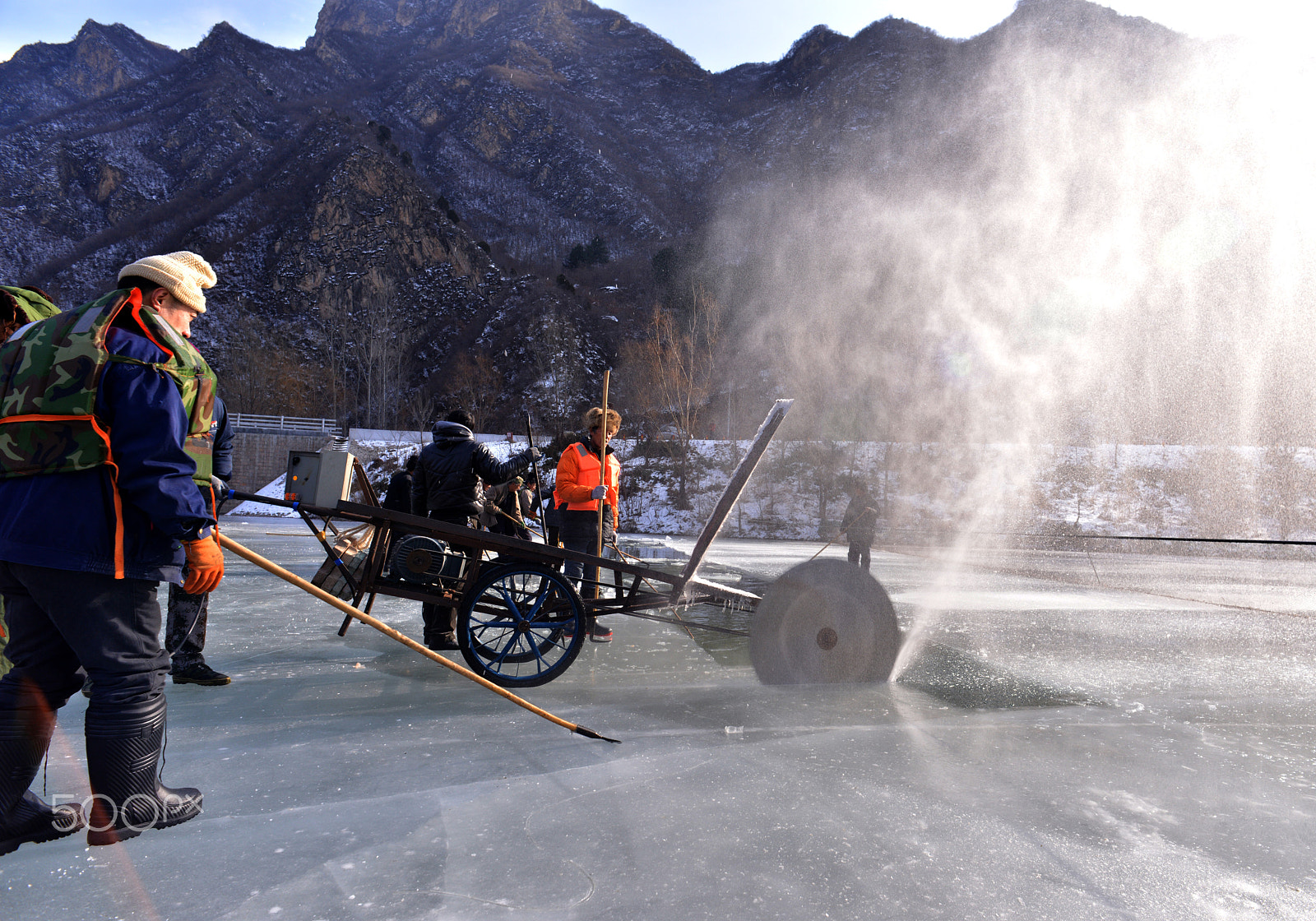 Nikon D800 sample photo. Beijing ice carving of raw materials photography