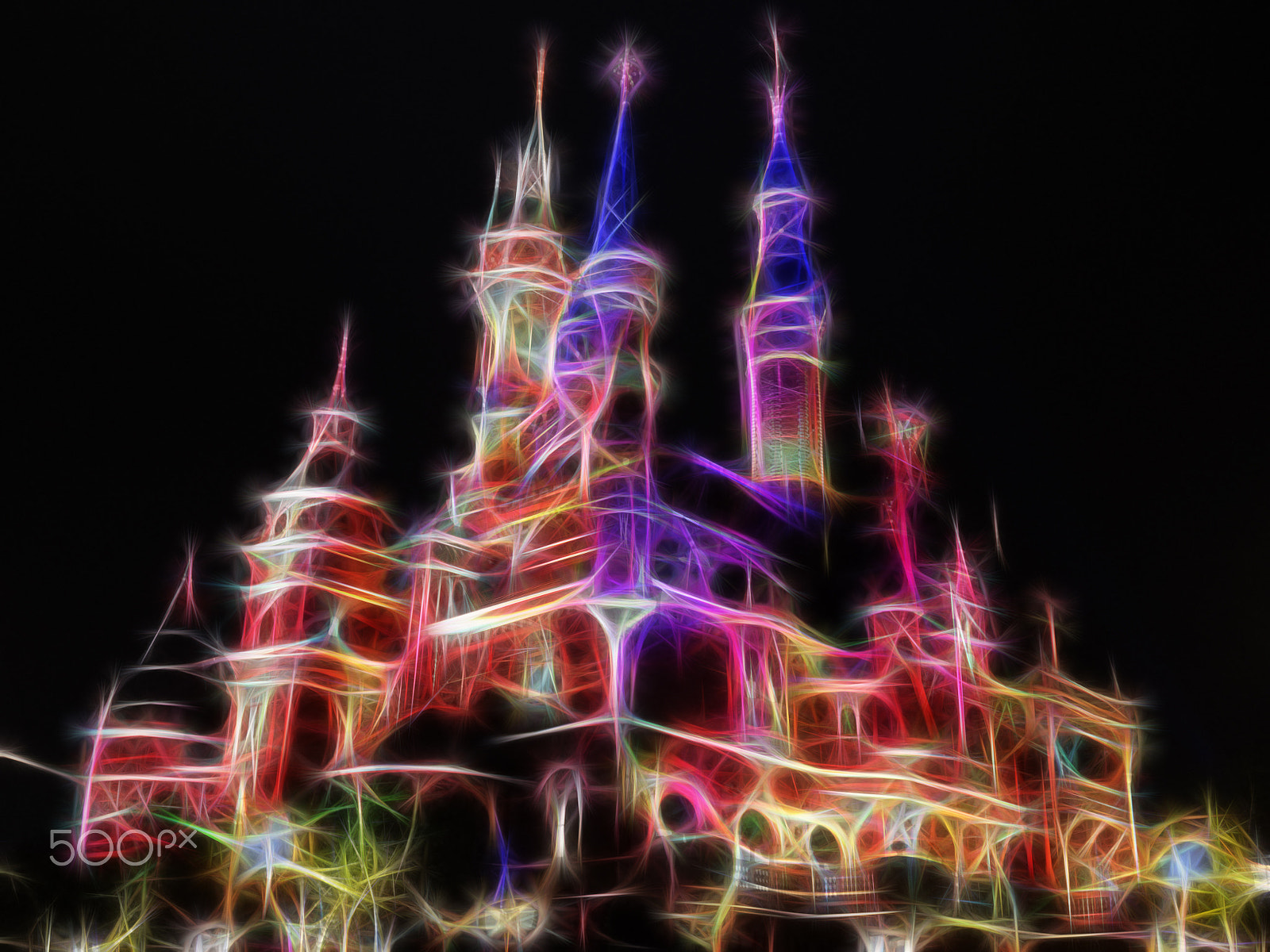 HUAWEI MediaPad X1 7.0 sample photo. Shanghai disneyland castle photography