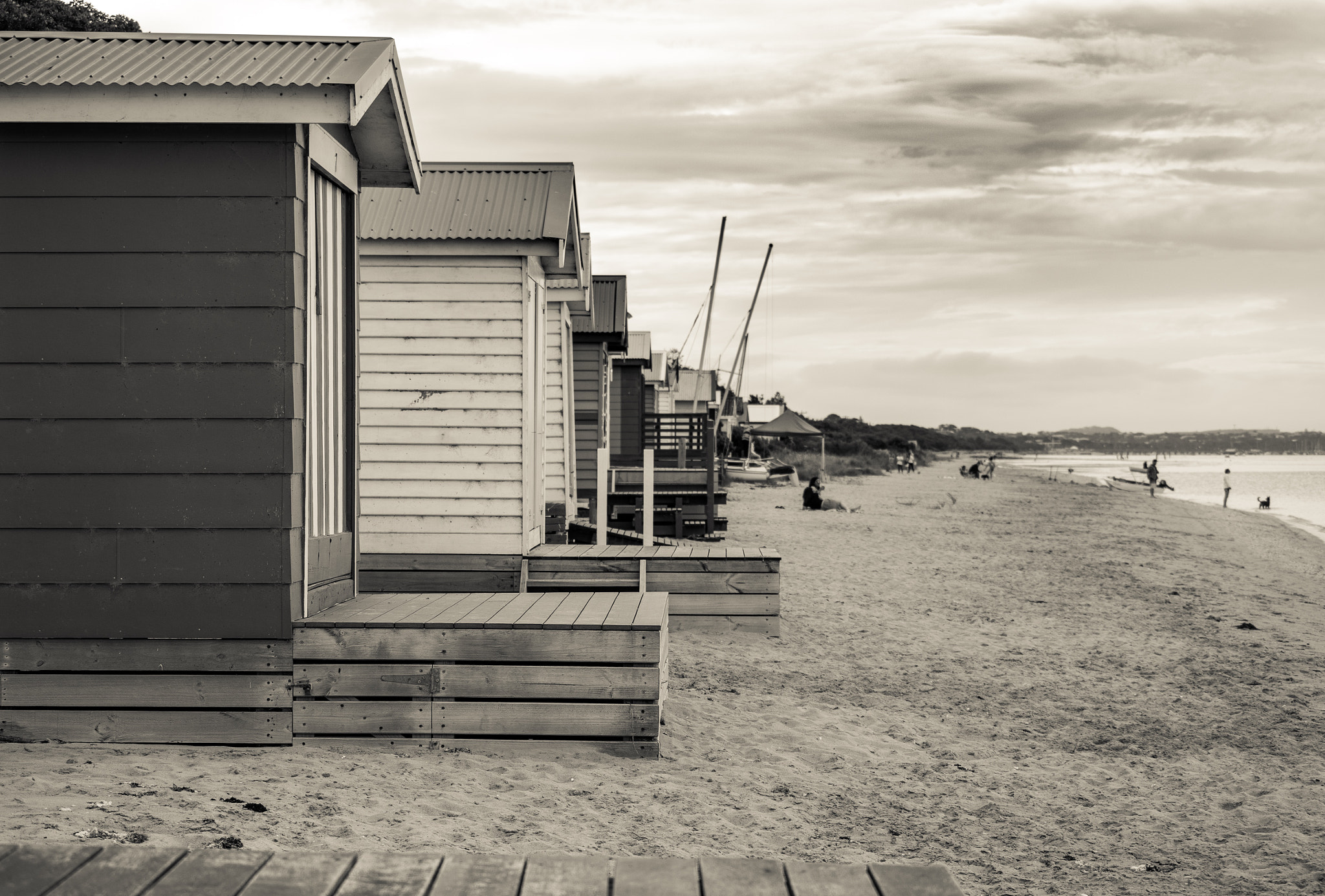 Pentax K-30 sample photo. Boatsheds on the mornington peninsula photography