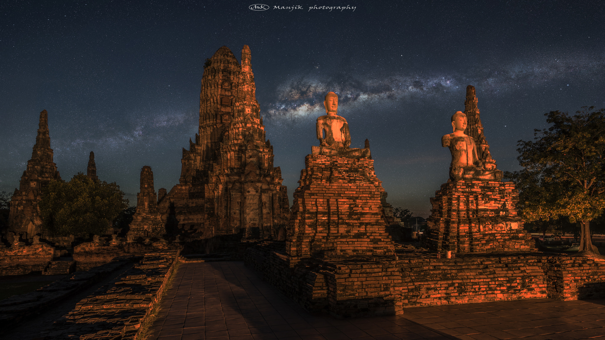 Nikon D810 + Sigma 12-24mm F4.5-5.6 II DG HSM sample photo. Ayutthaya night photography