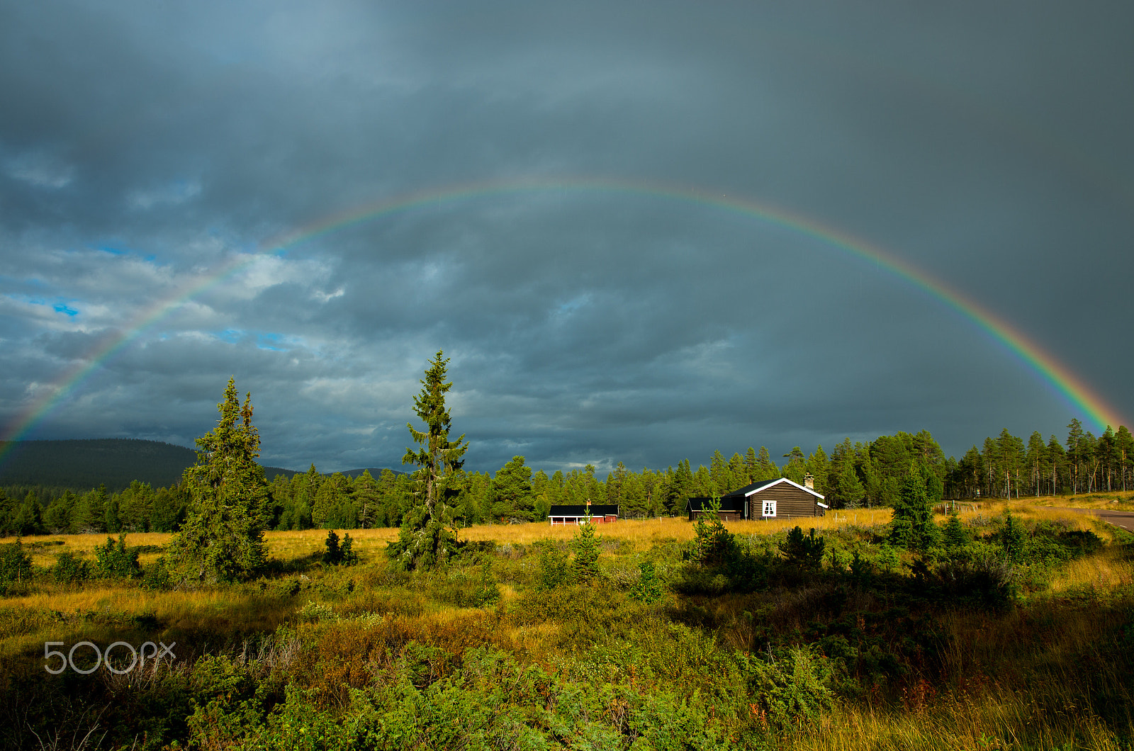 Pentax K-5 IIs sample photo. Rainbow in norway photography