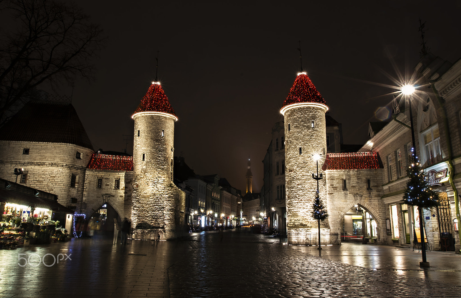 Canon EF 16-35mm F2.8L II USM sample photo. Viru gates in tallinn medieval oldtown photography