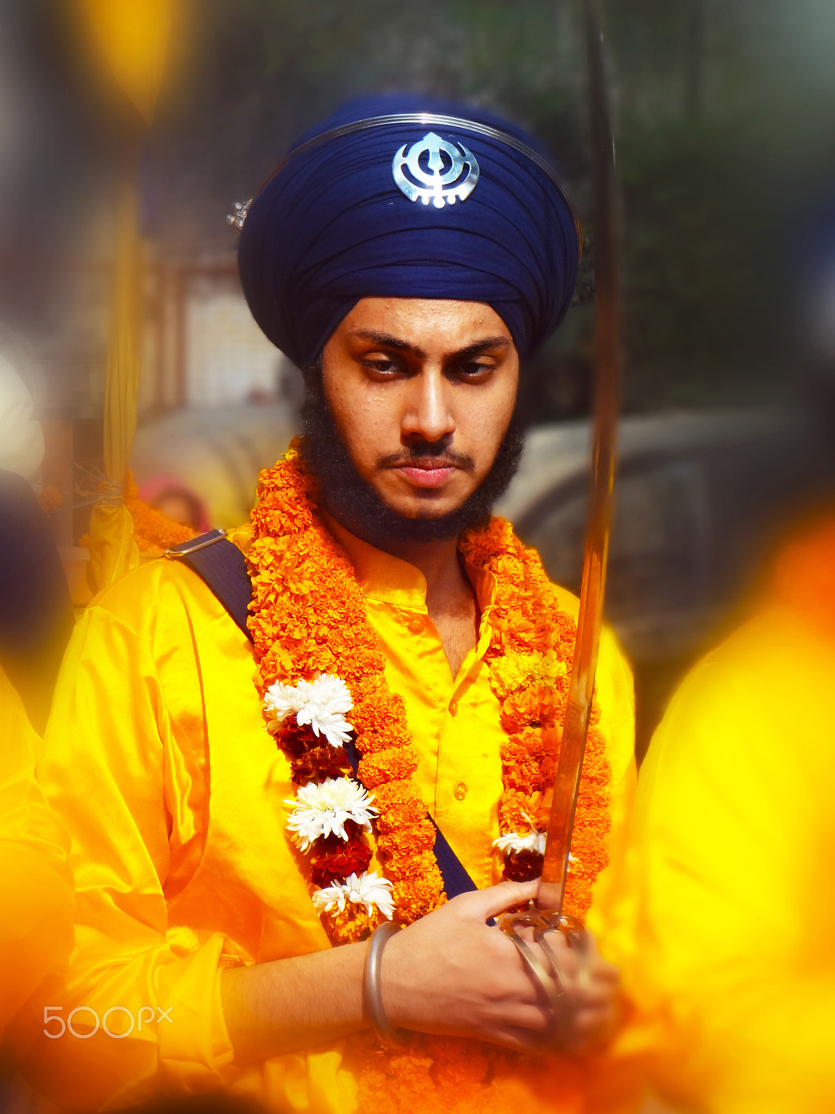 Sony DSC-WX7 sample photo. Sikh man in traditional costume photography