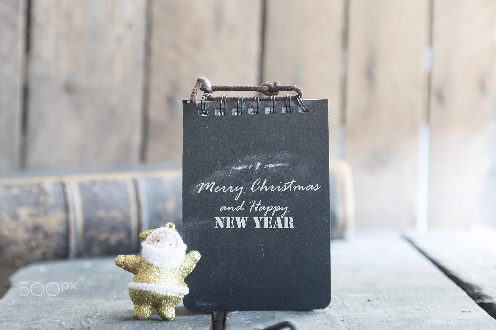 Sigma 18-200mm f/3.5-6.3 DC OS sample photo. Merry christmas and happy new year vintage card with santa. photography