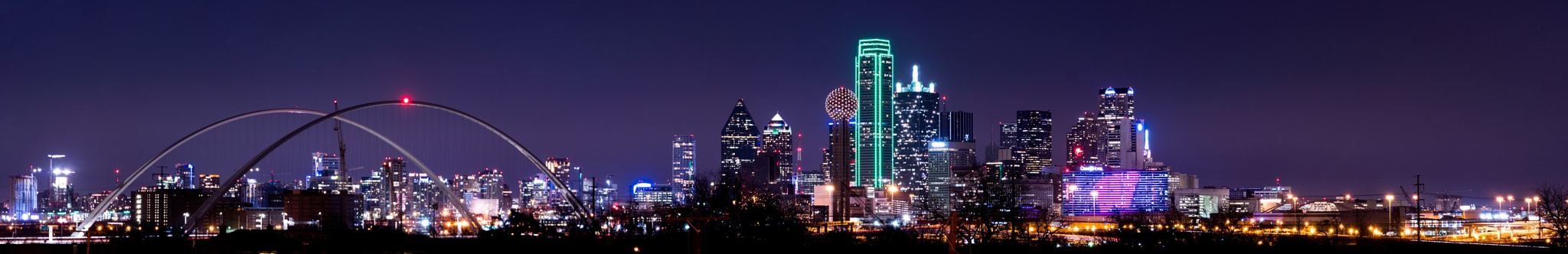 Sony E PZ 18-105mm F4 G OSS sample photo. Panorama of the dallas skyline photography