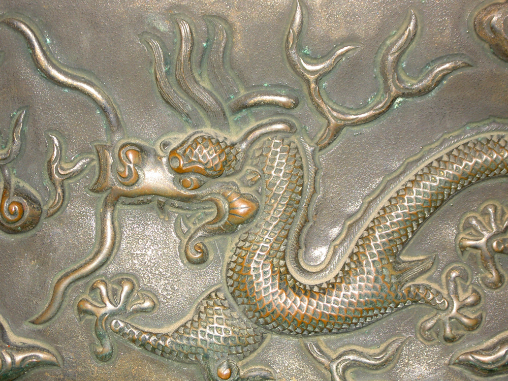 KONICA MINOLTA DiMAGE G400 sample photo. Relief in forbidden city photography