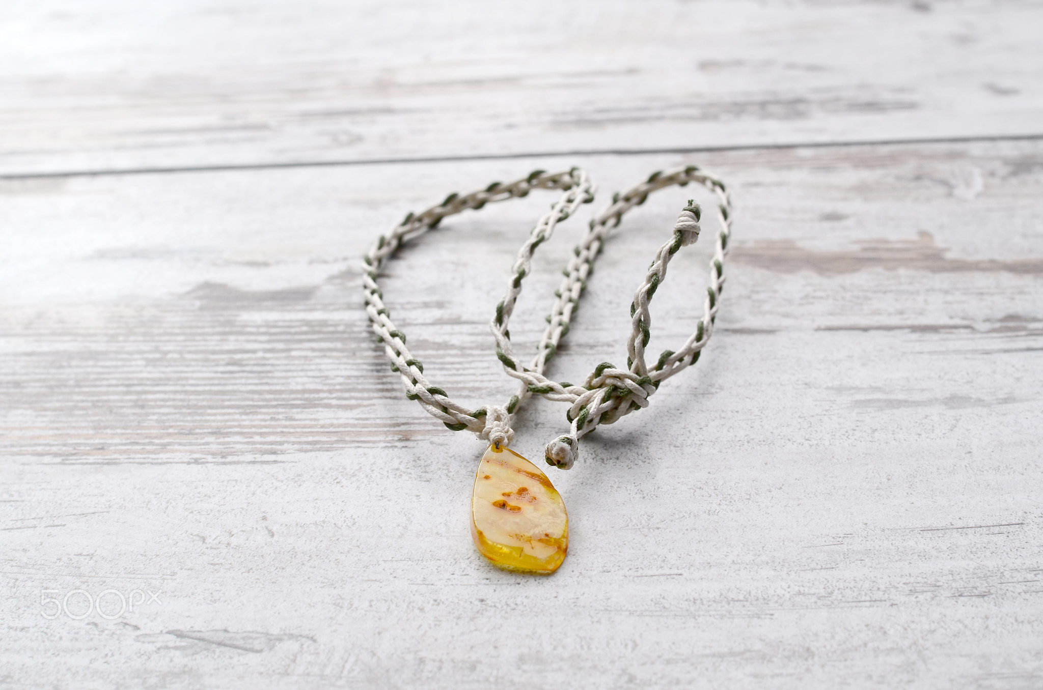 Bright orange amber necklace of raw beads     string