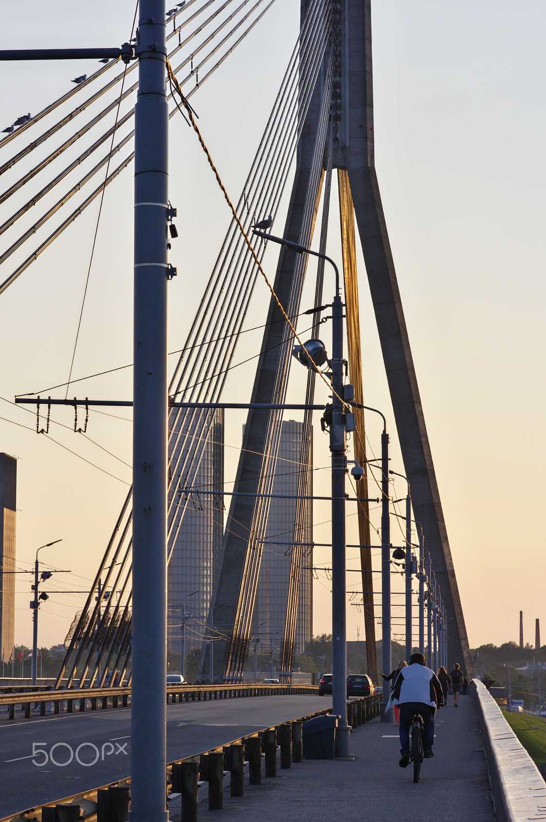 Pentax K-3 sample photo. Riga bridge vertical photography