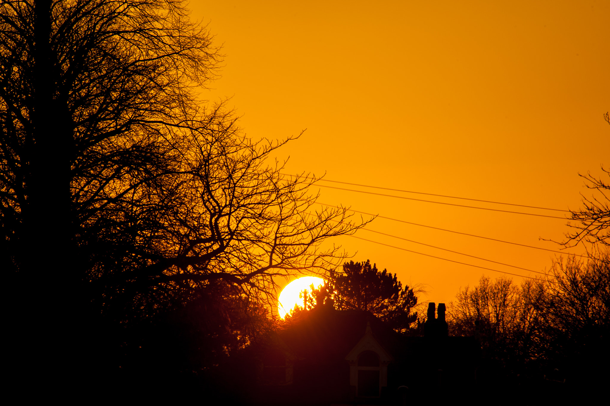 Nikon D3 sample photo. Winter sunset i photography