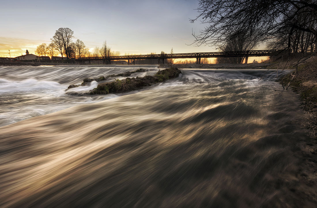 Canon EOS 5DS R + Canon EF 17-40mm F4L USM sample photo. Waterfall at sunset photography