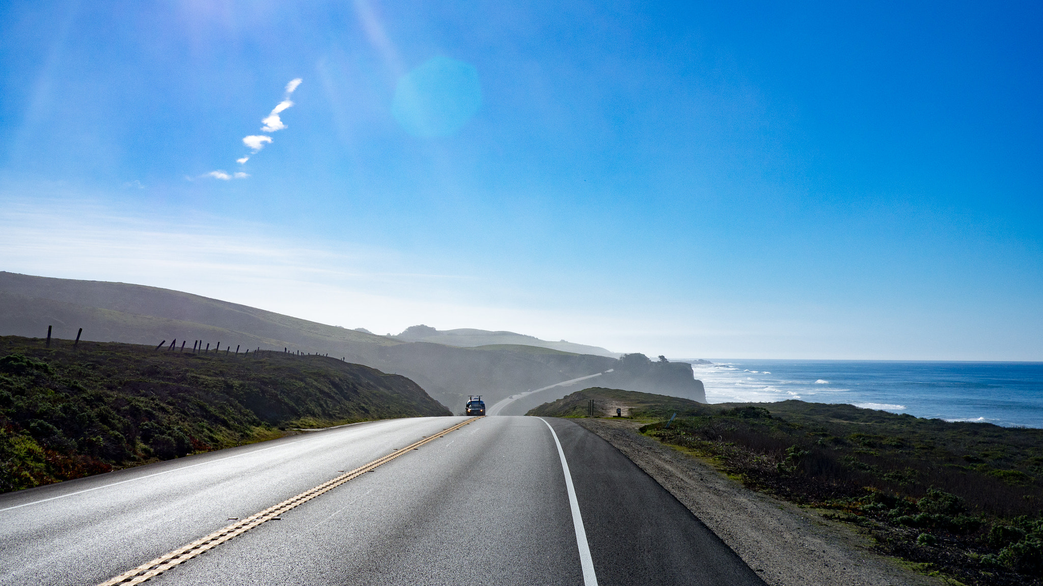Olympus OM-D E-M10 + LUMIX G 20/F1.7 II sample photo. Pacific coast highway photography