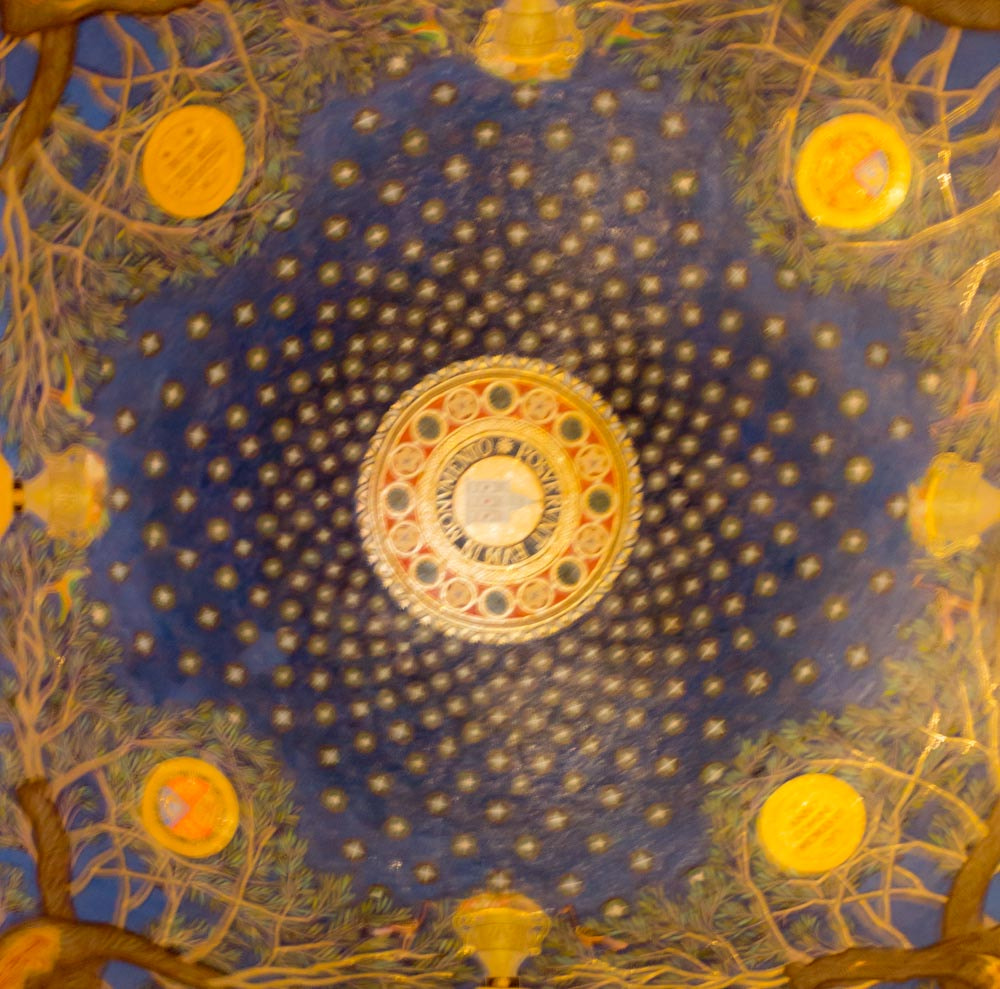 Canon EF-S 18-55mm F3.5-5.6 III sample photo. The ceiling mosaic in the church of all nations. photography