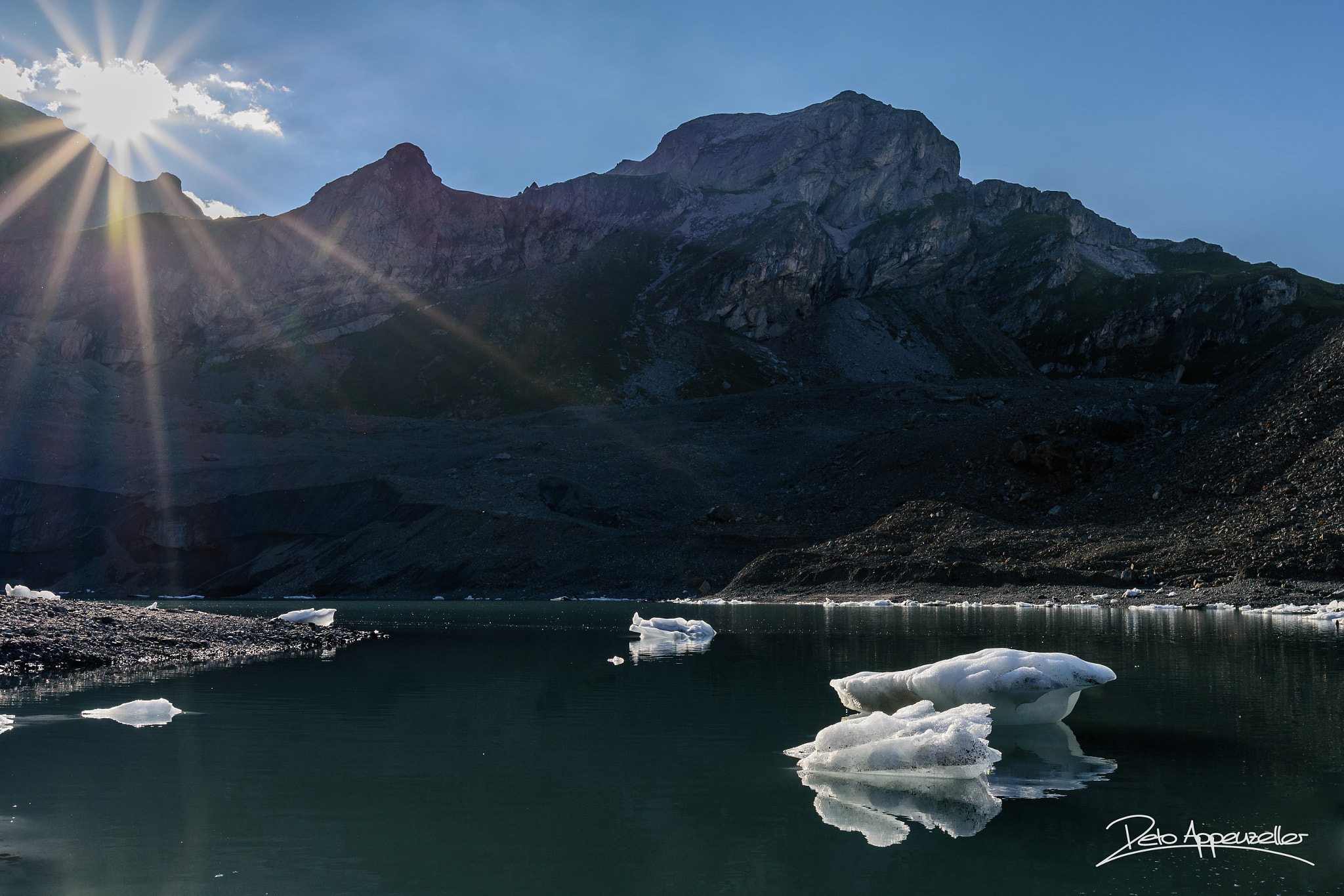 Nikon AF-S Nikkor 20mm F1.8G ED sample photo. Gletschersee im griess photography