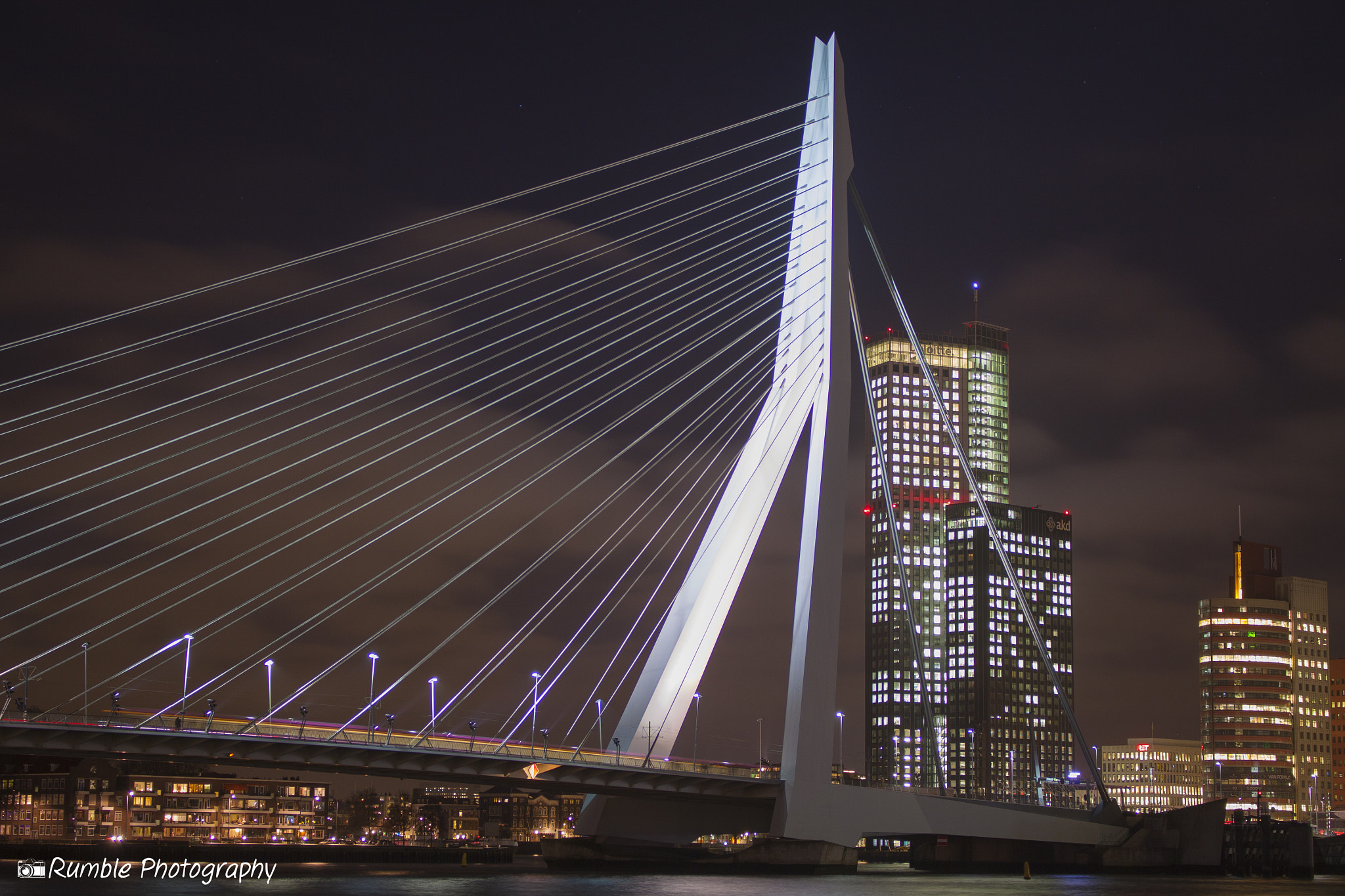 Canon EOS 50D + Canon EF-S 18-55mm F3.5-5.6 IS STM sample photo. Erasmusbrug, rotterdam. the netherlands. photography