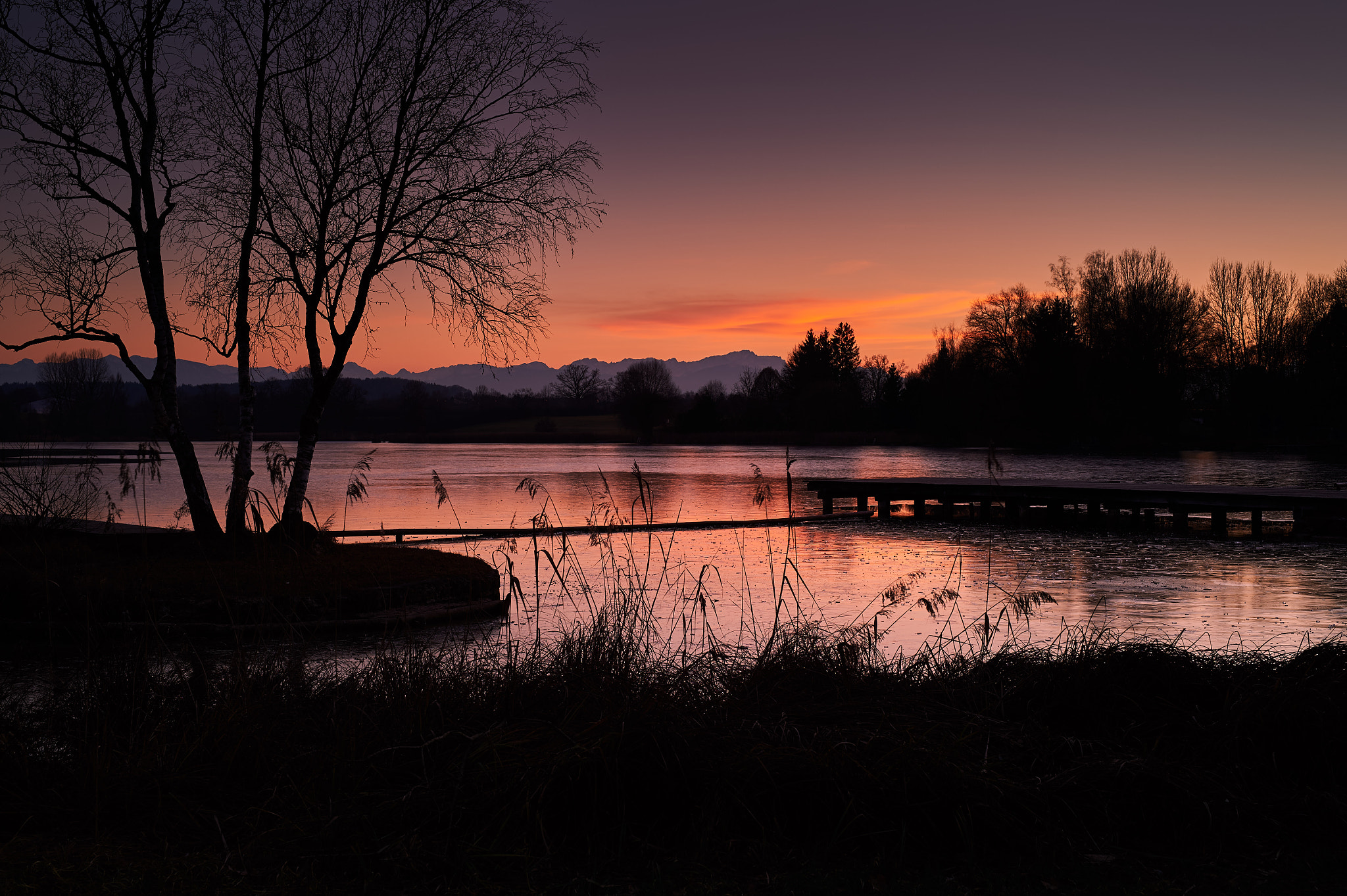 Nikon D4S + Sigma 50mm F1.4 DG HSM Art sample photo. Dietlhofer see abendstimmung photography