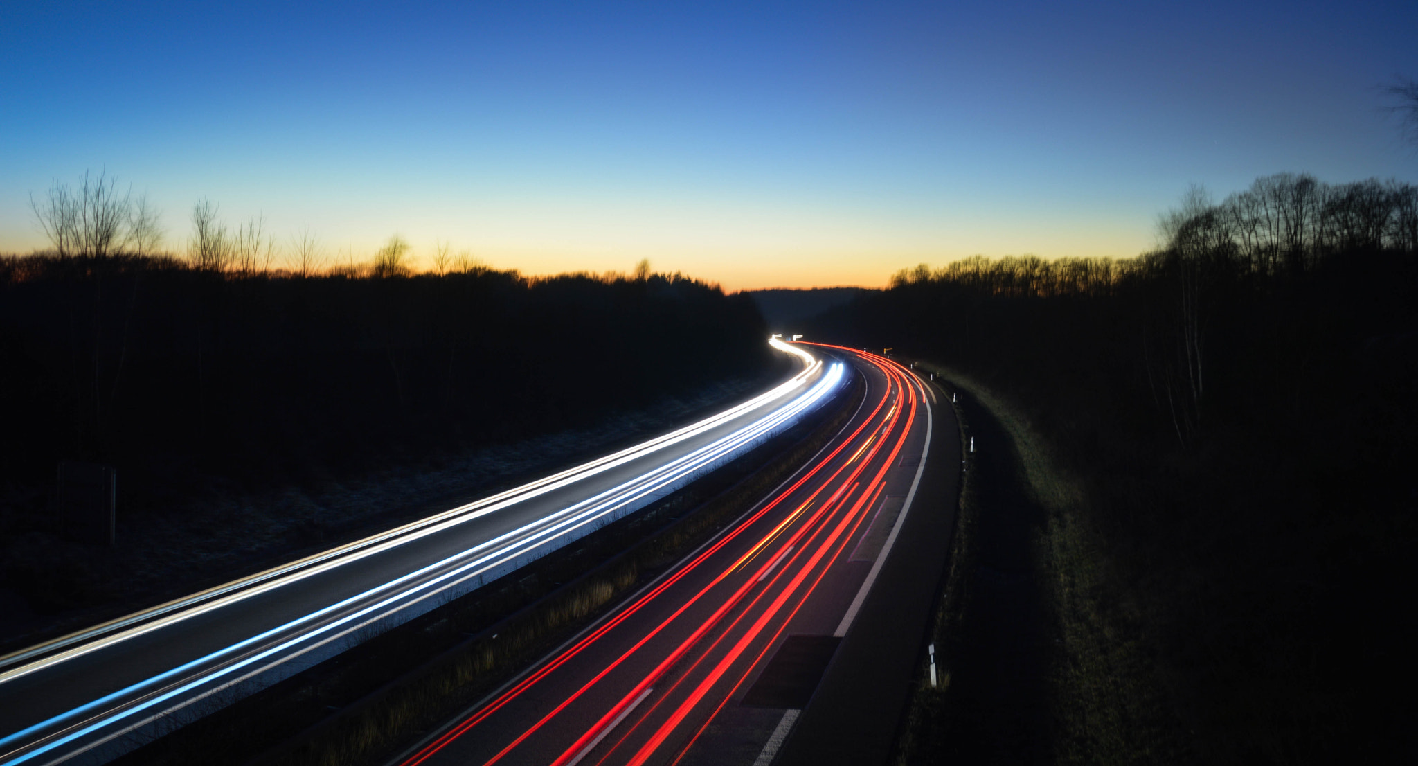 Sigma 28-300mm F3.5-6.3 DG Macro sample photo. Long exposure autobahn. photography