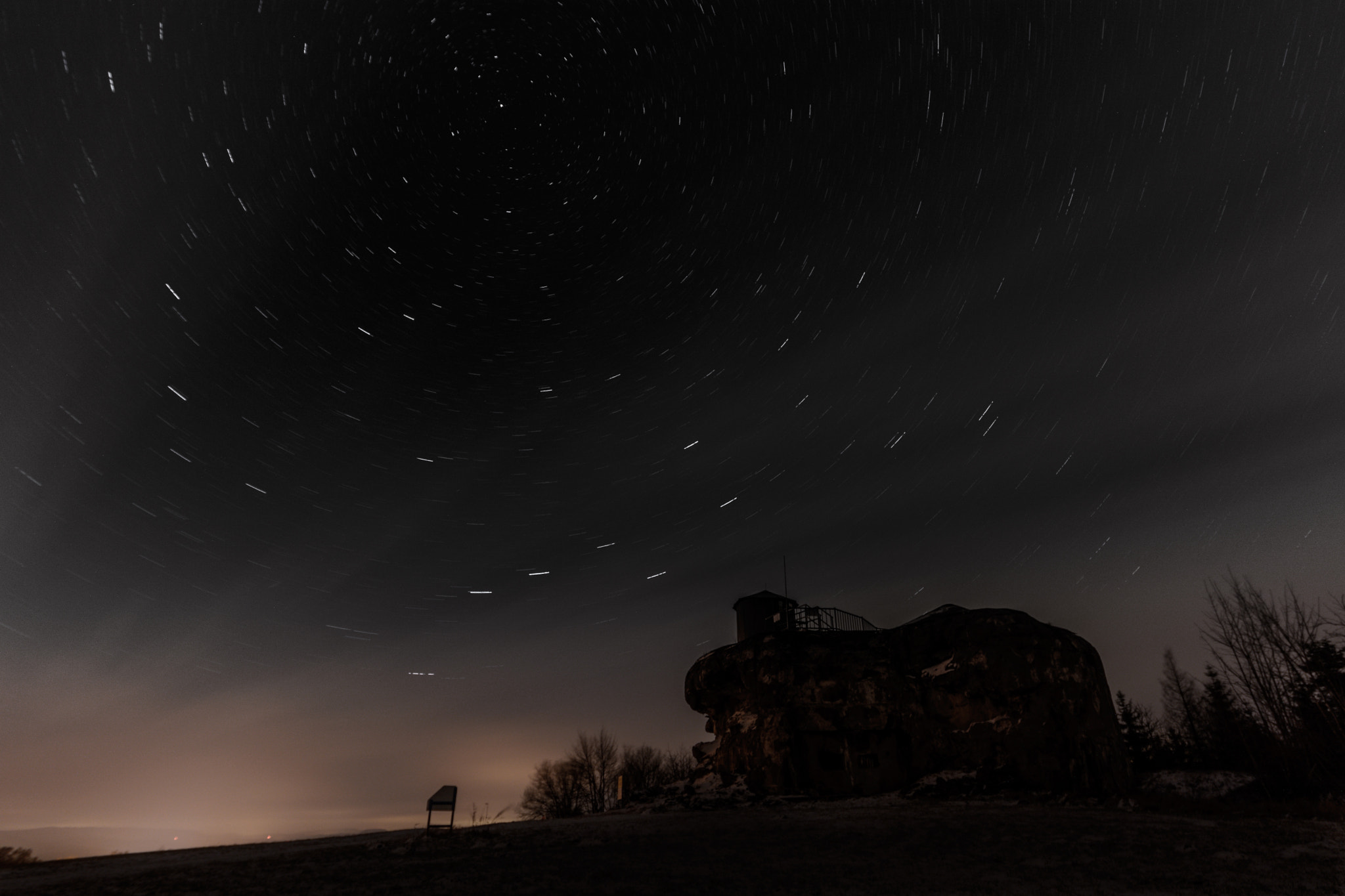 Sigma 12-24mm F4.5-5.6 II DG HSM sample photo. Dobrošov artillery fort at night. photography