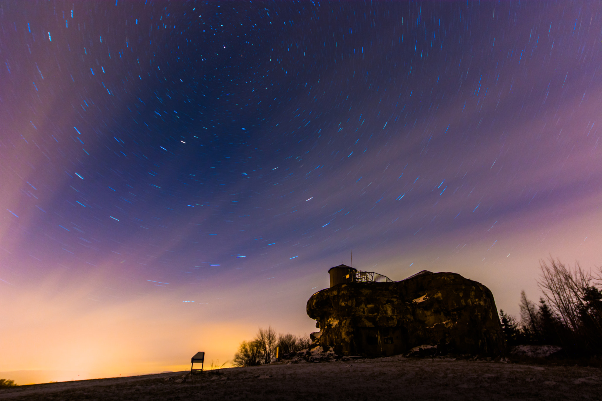 Nikon D7100 + Sigma 12-24mm F4.5-5.6 II DG HSM sample photo. Dobrošov artillery fort at night. photography