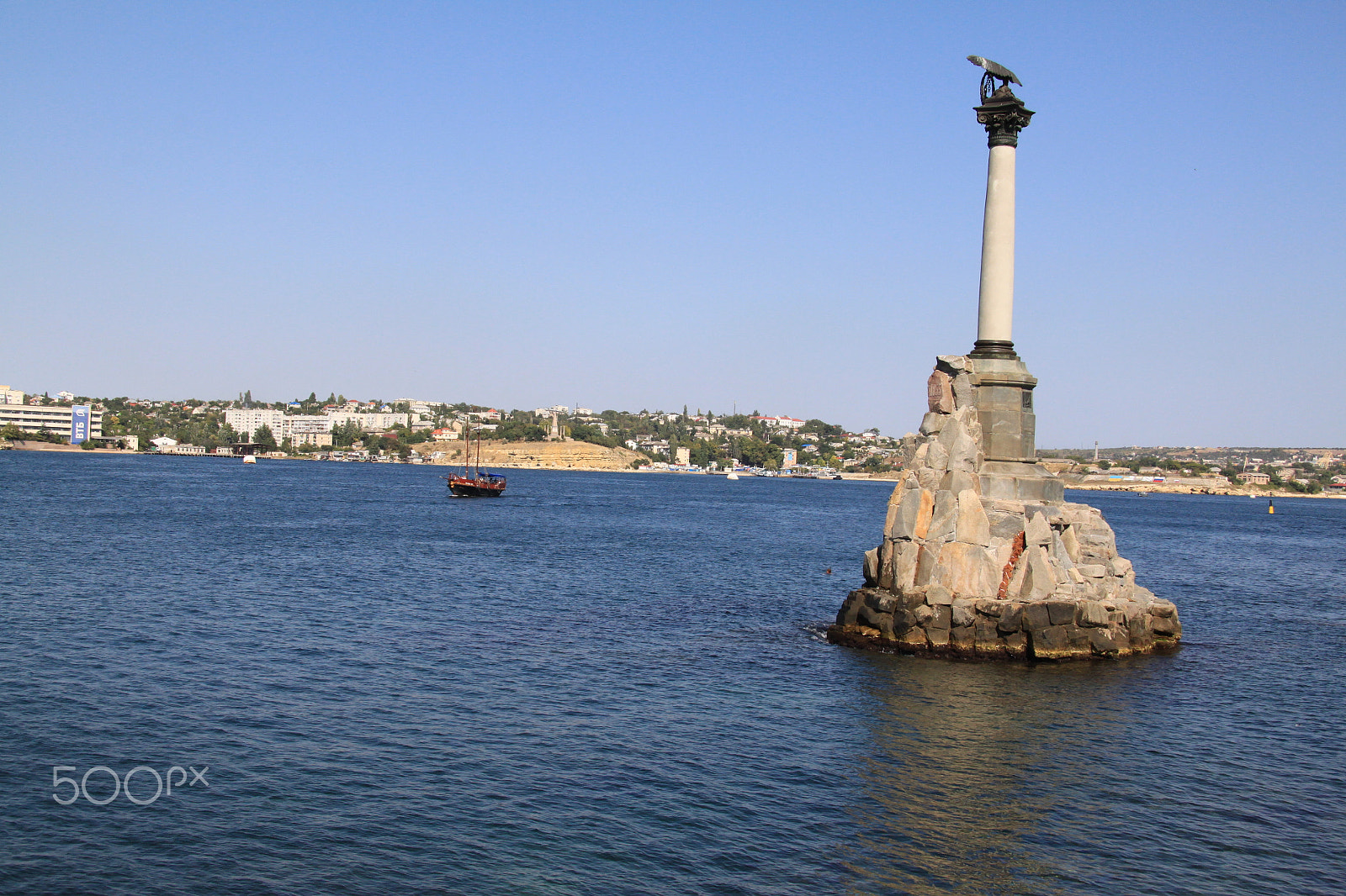 Canon EF-S 17-85mm F4-5.6 IS USM sample photo. Monument to the scuttled ships photography
