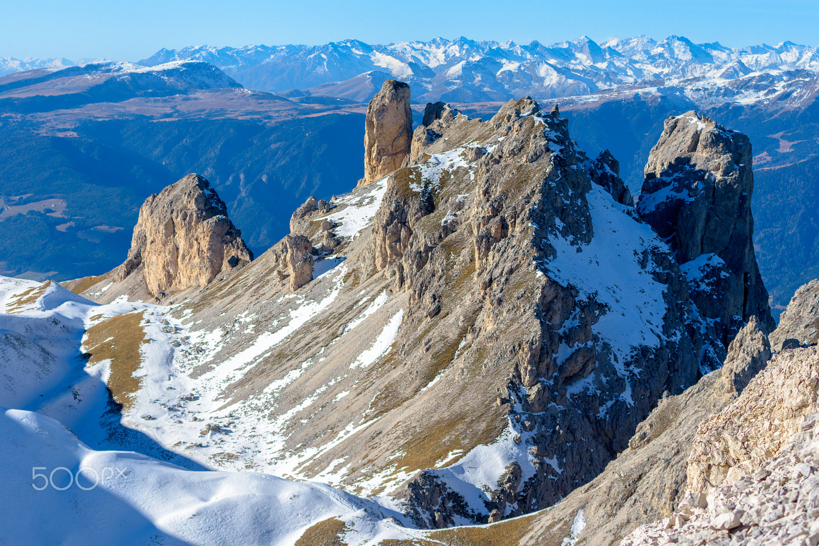 Nikon AF-S Nikkor 70-200mm F4G ED VR sample photo. Mountain peaks photography
