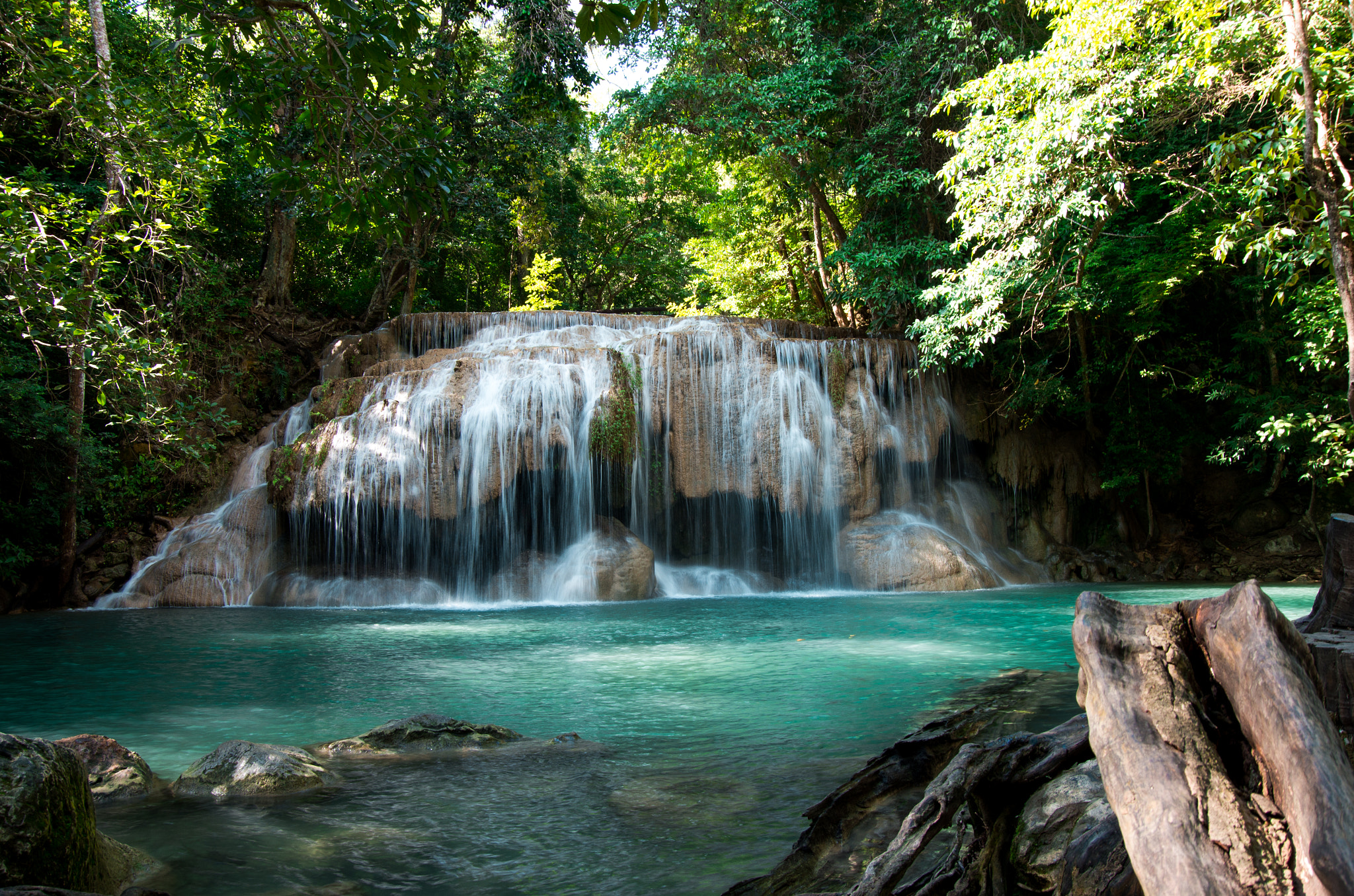 Pentax K-5 II sample photo. Erawan waterfall photography