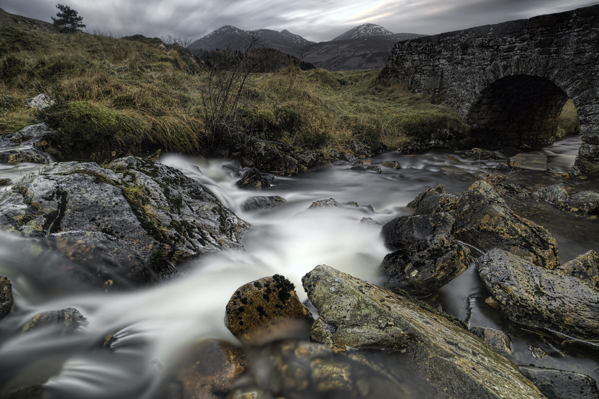 Nikon D800 sample photo. Strathconon stream and bridge photography