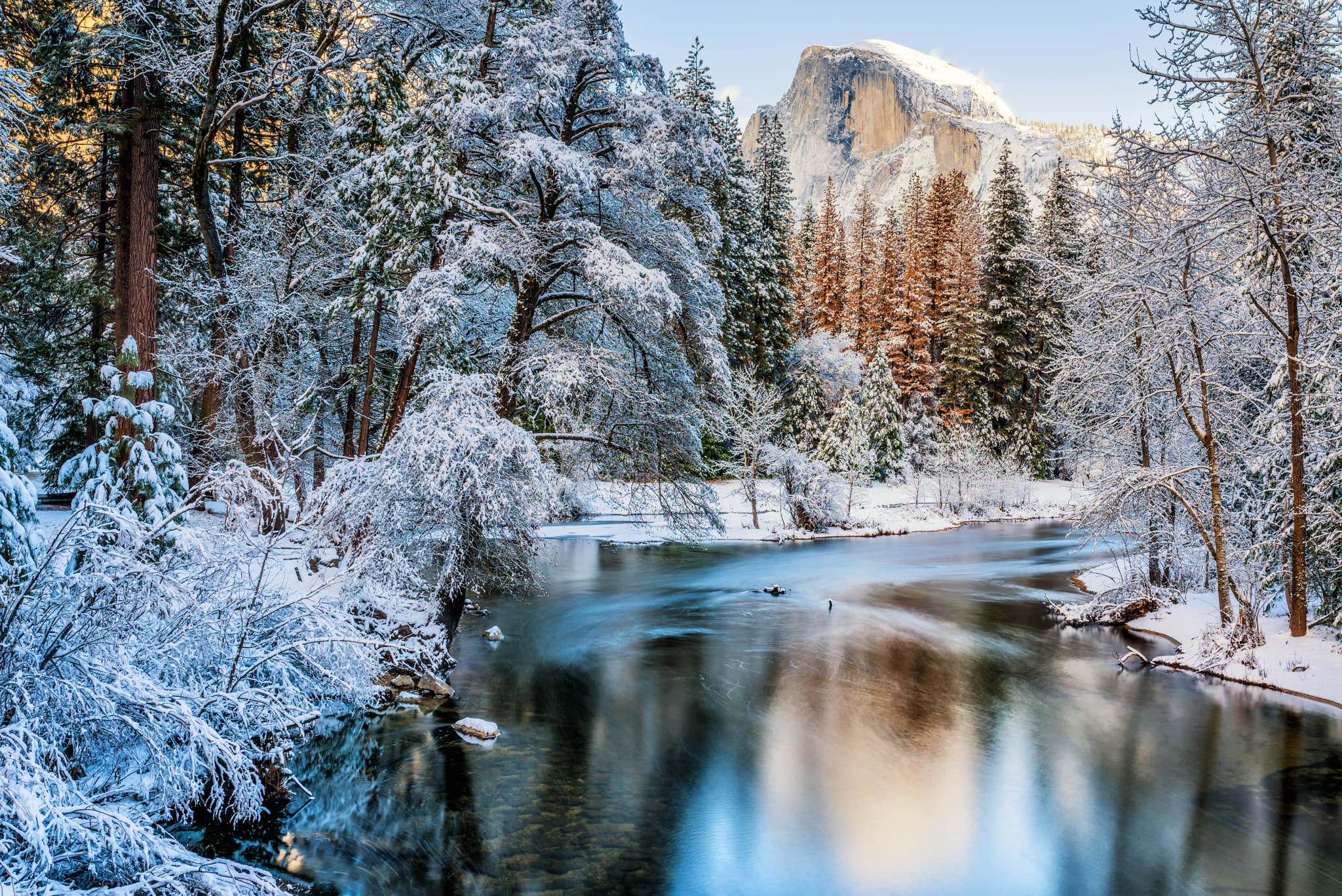 Nikon D800E + Sigma 35mm F1.4 DG HSM Art sample photo. Yosemite after a snow storm photography