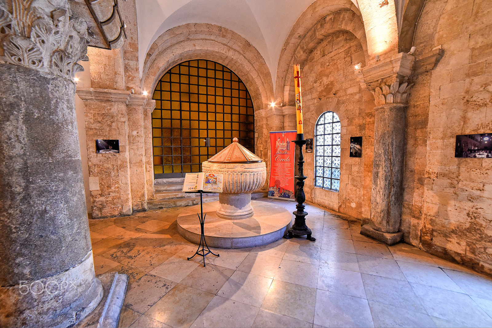 Samyang 14mm F2.8 ED AS IF UMC sample photo. A medieval baptistry photography
